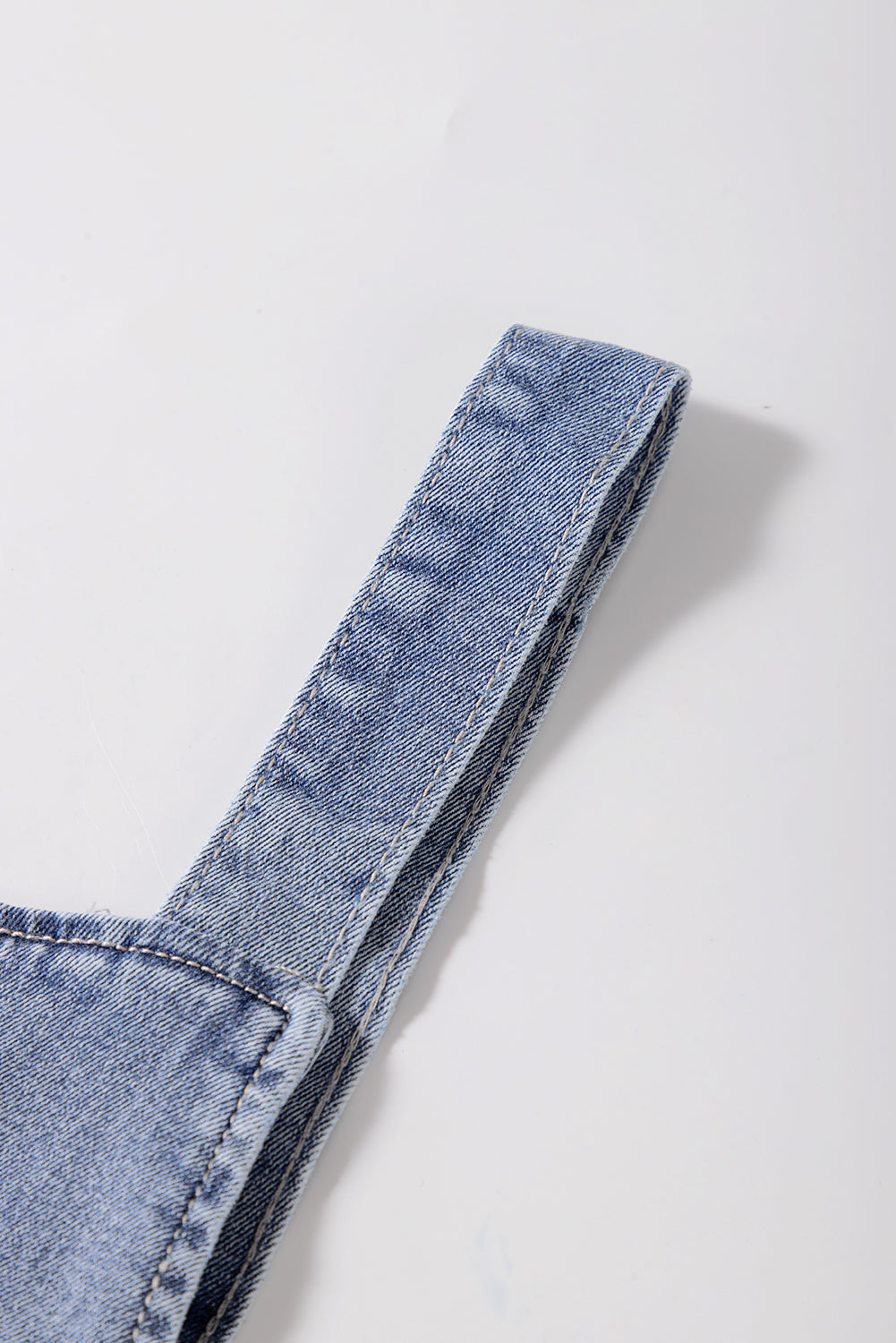 Stone Blue Washed Denim Half Buttons Patched Pocket Wide Leg Overalls - Premium Bottoms/Jumpsuits & Rompers from Ashes 2 Wildflowers Boutique, LLC- Just $43.20! Shop now at Ashes 2 Wildflowers Boutique, LLC