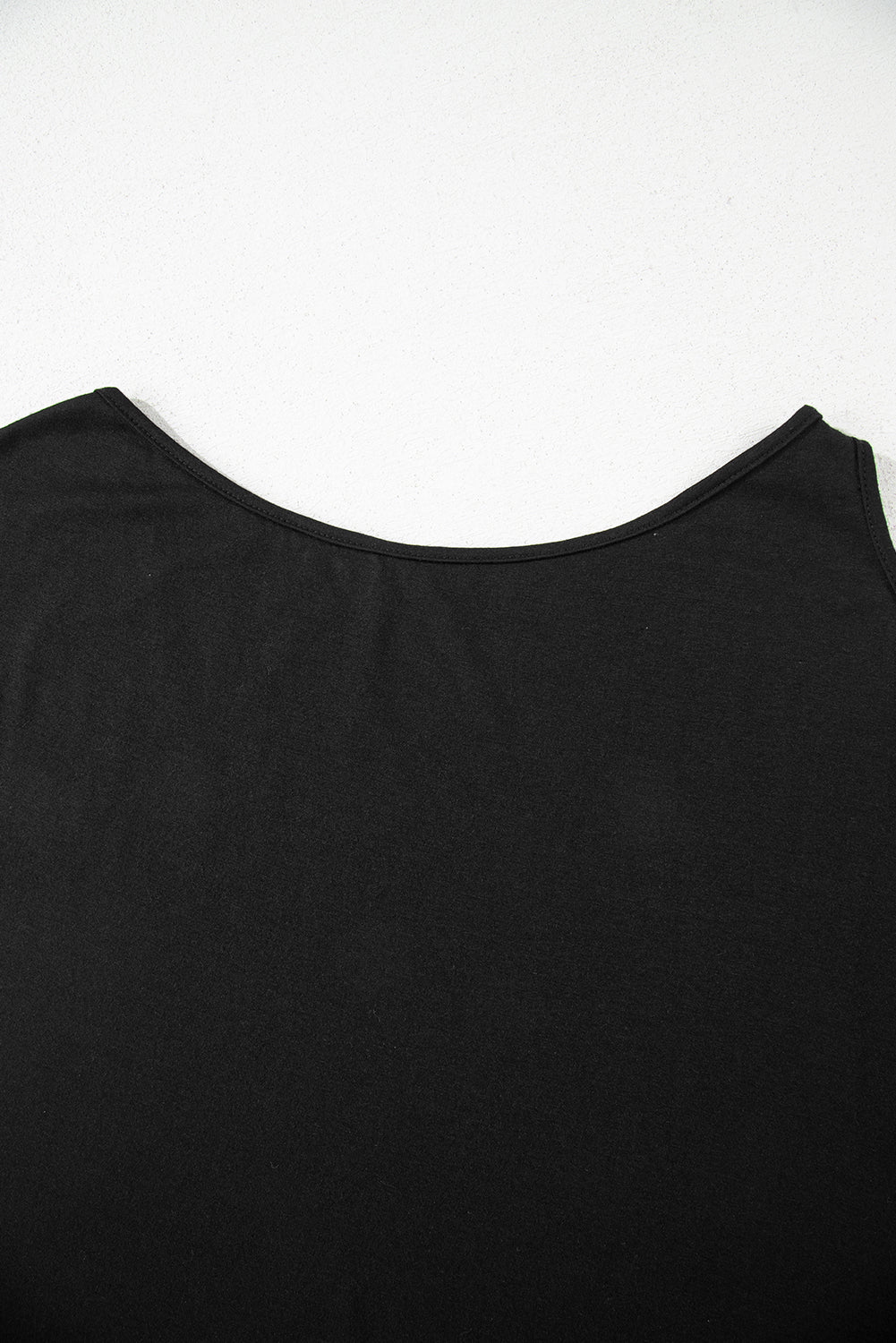 Black Solid Asymmetrical Neck Loose Casual T-Shirt - Premium Tops/Tops & Tees from Ashes 2 Wildflowers Boutique, LLC- Just $18.99! Shop now at Ashes 2 Wildflowers Boutique, LLC