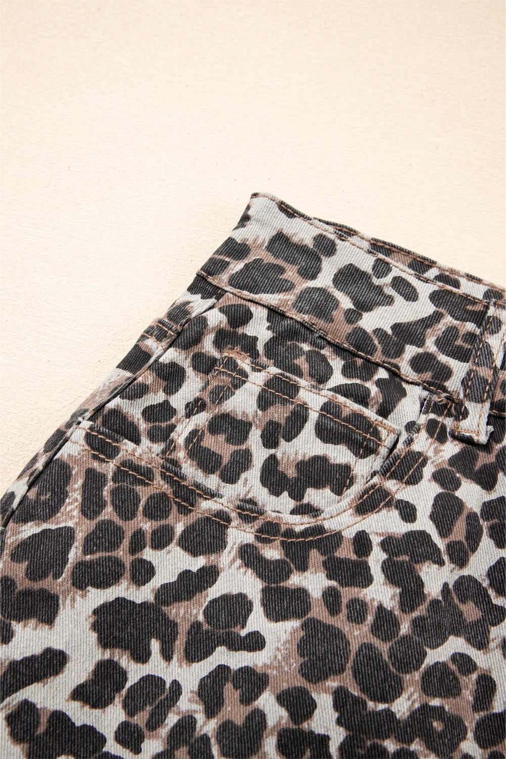 Khaki Leopard Denim Mini Skirt - Premium Bottoms/Skirts & Petticoat from Ashes 2 Wildflowers Boutique, LLC- Just $22.05! Shop now at Ashes 2 Wildflowers Boutique, LLC