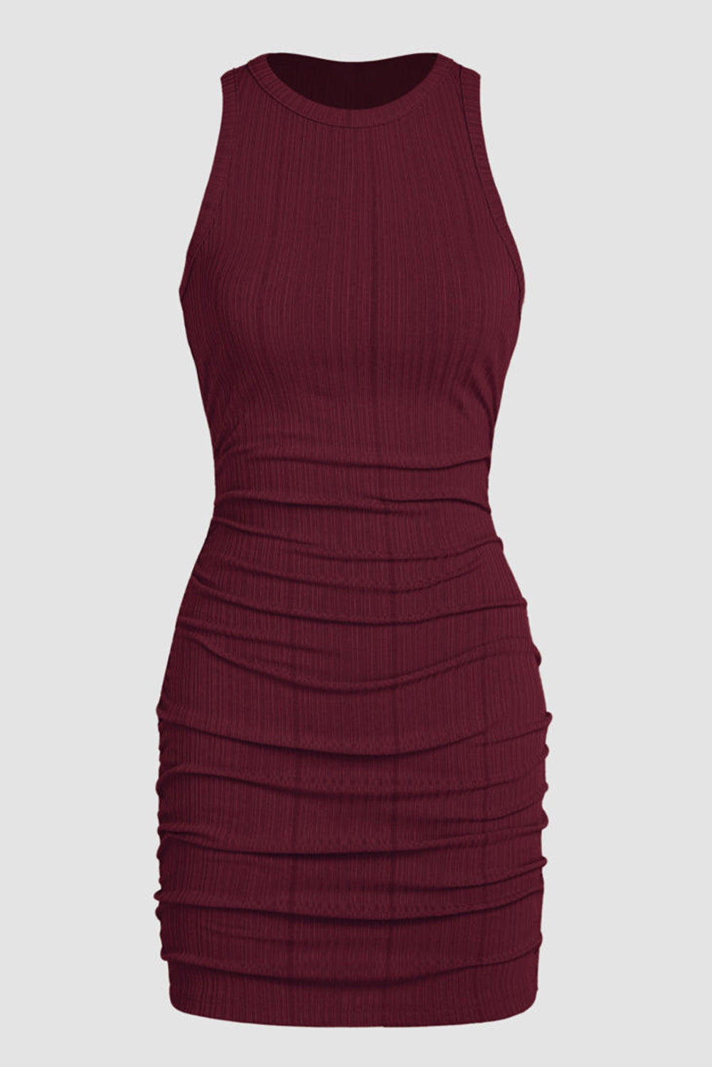Red Dahlia Ruched Sleeveless Bodycon Dress - Premium Dresses/Bodycon Dresses from Ashes 2 Wildflowers Boutique, LLC- Just $15.51! Shop now at Ashes 2 Wildflowers Boutique, LLC