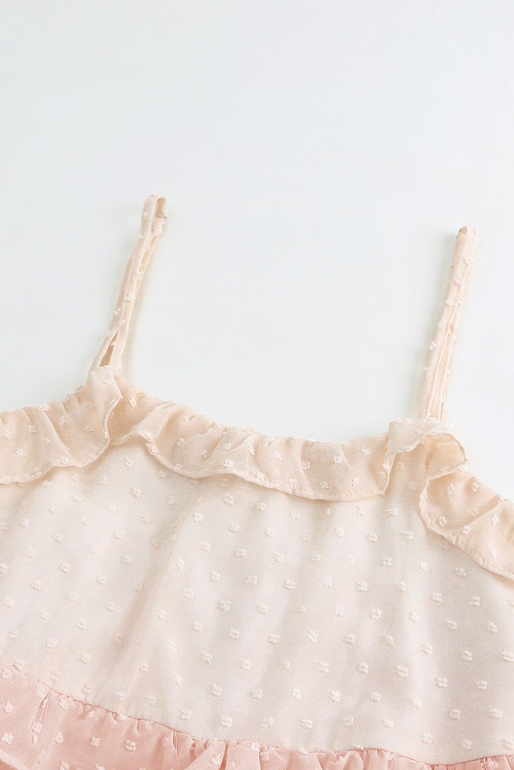 Pink Ombre Swiss Dot Ruffled Tiered Mini Dress - Premium Dresses/Mini Dresses from Momma Done Gone Crafty- Just $46.99! Shop now at Momma Done Gone Crafty