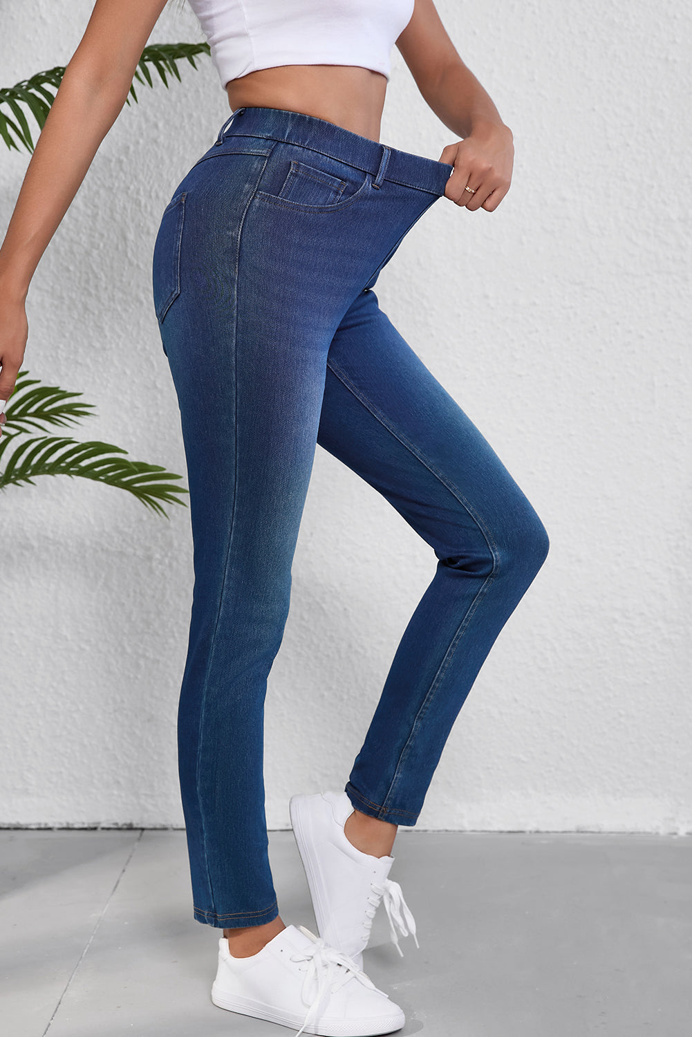 Ashleigh Blue Multiple Pockets Straight Leg Washed Stretchy Knit Casual Jeans - Premium Bottoms/Jeans from Ashes 2 Wildflowers Boutique, LLC- Just $30.70! Shop now at Ashes 2 Wildflowers Boutique, LLC