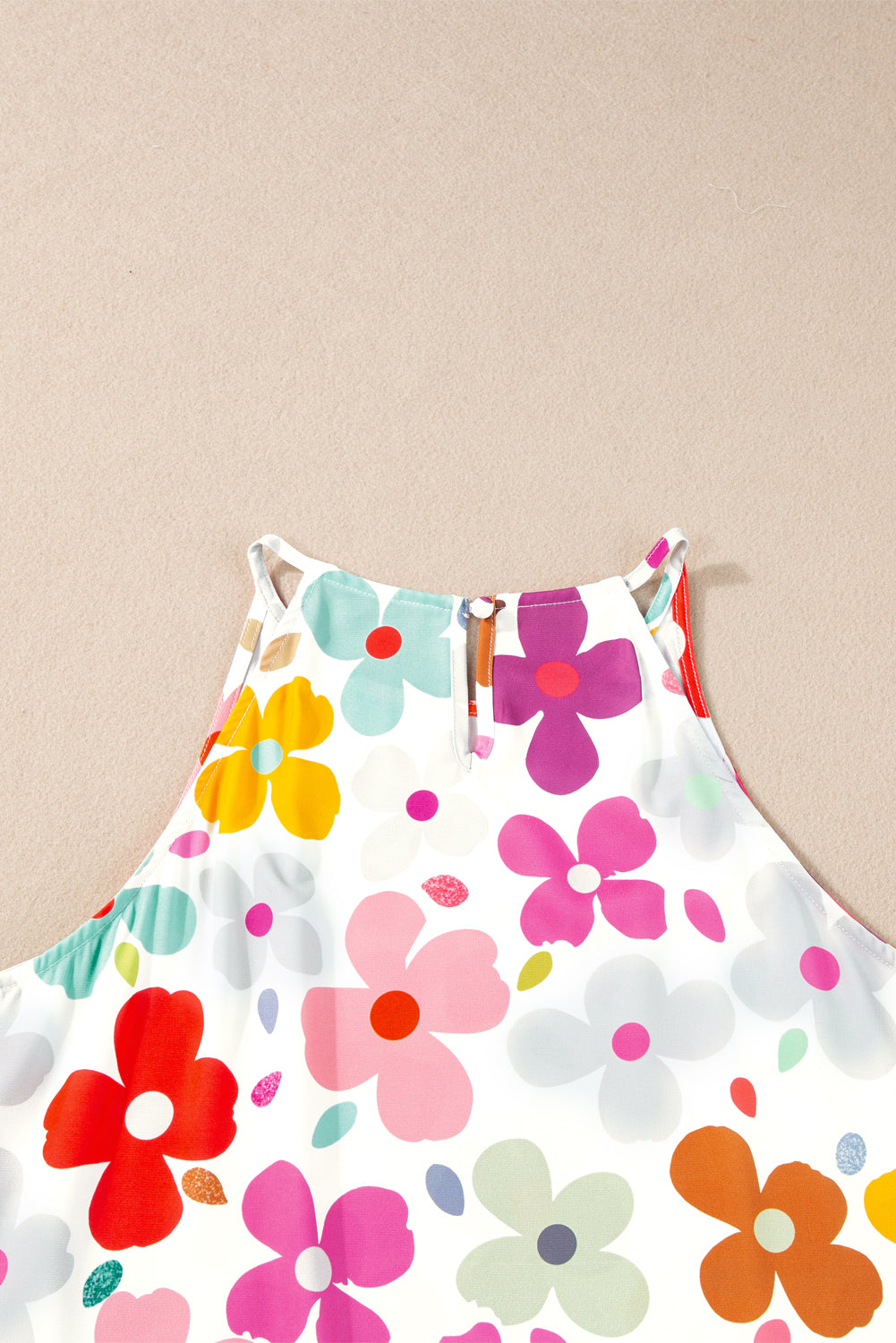 White Cute Floral Print Vest - Premium Tops/Tank Tops from Ashes 2 Wildflowers Boutique, LLC- Just $24.70! Shop now at Ashes 2 Wildflowers Boutique, LLC