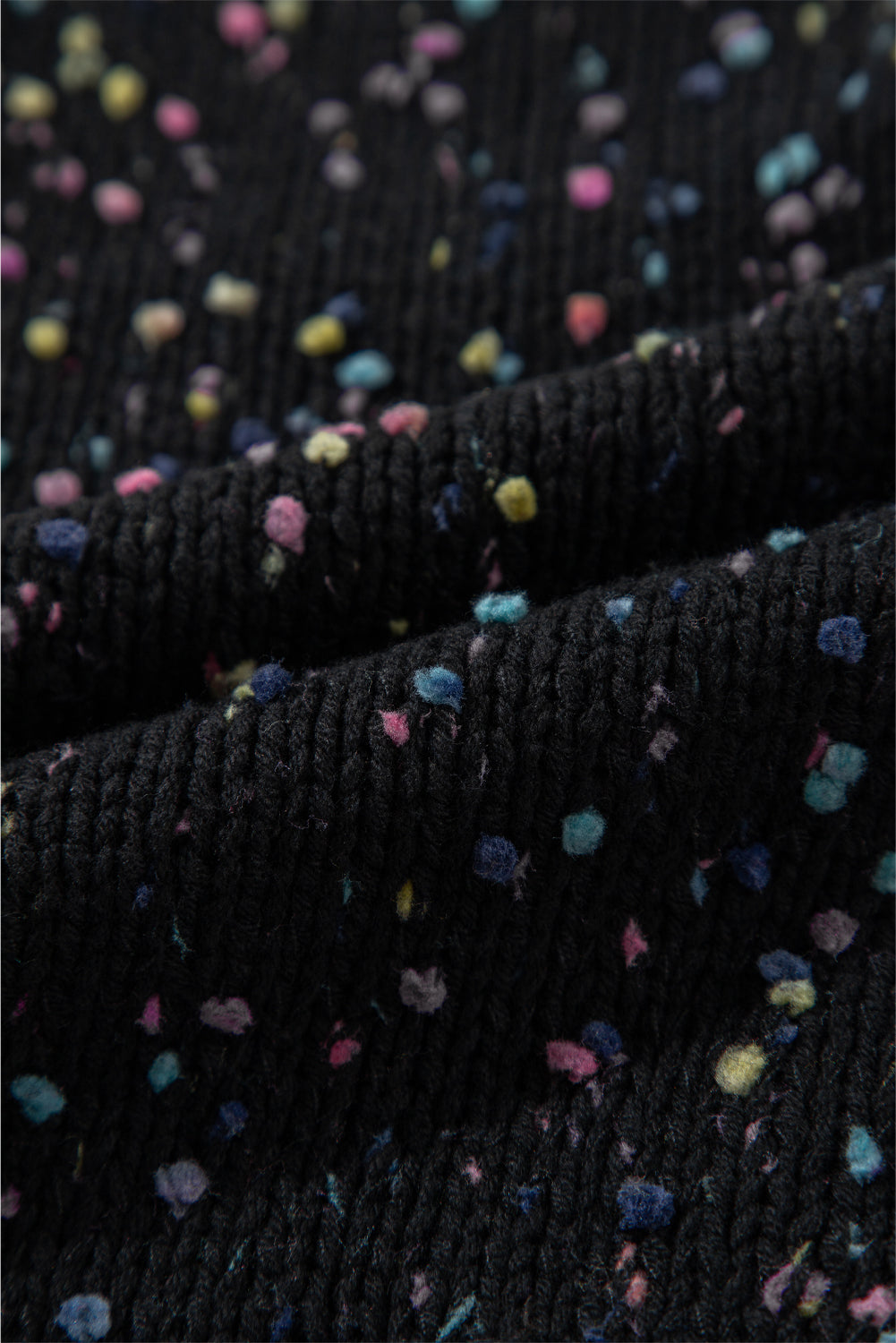 Black Rhinestone Decor Multicolor Confetti Sweater Cardigan - Premium Sweaters & Cardigans/Cardigans from Momma Done Gone Crafty- Just $38.25! Shop now at Momma Done Gone Crafty