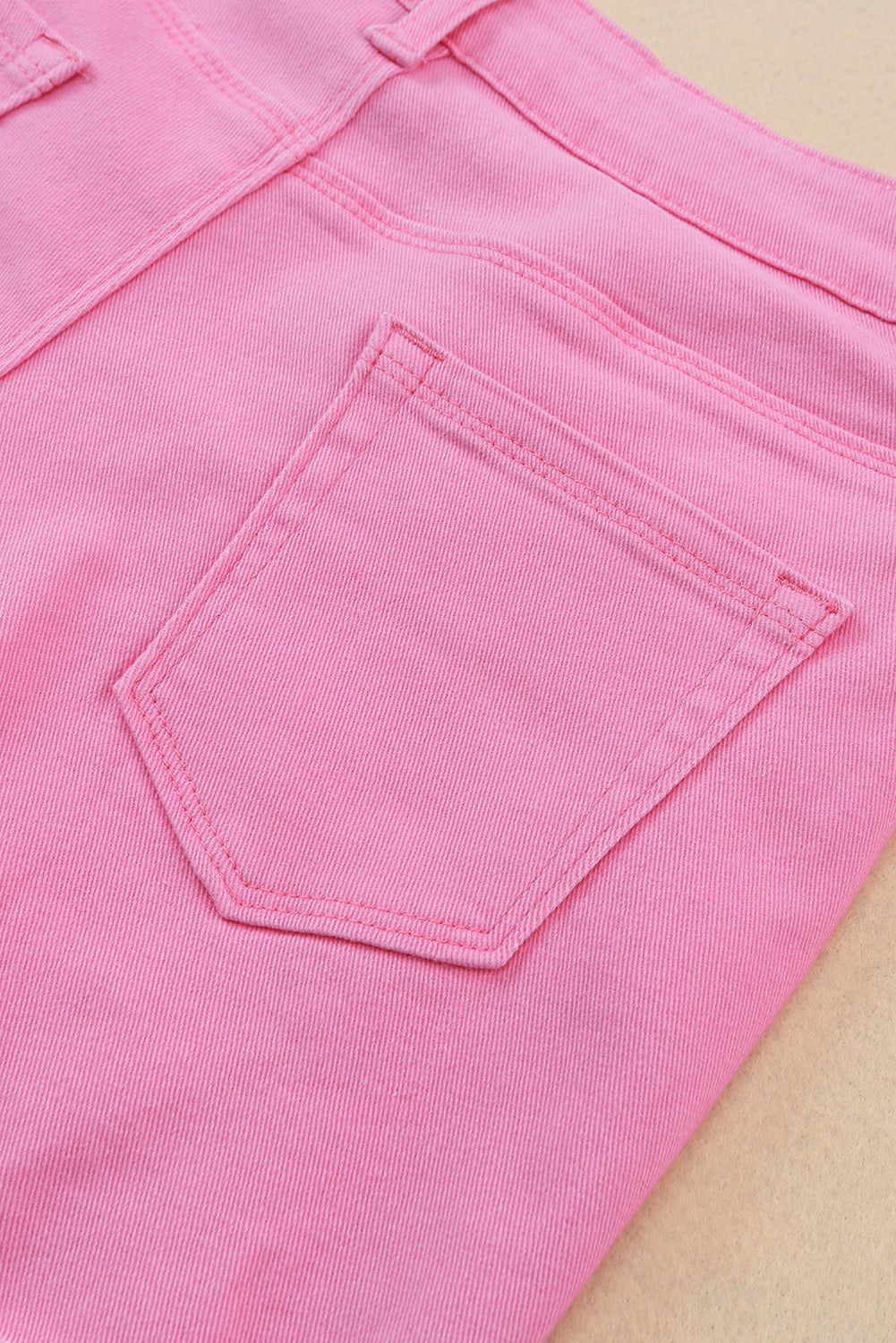 Rose Solid Color Distressed Denim Shorts - Premium Bottoms/Denim Shorts from Ashes 2 Wildflowers Boutique, LLC- Just $24.90! Shop now at Ashes 2 Wildflowers Boutique, LLC