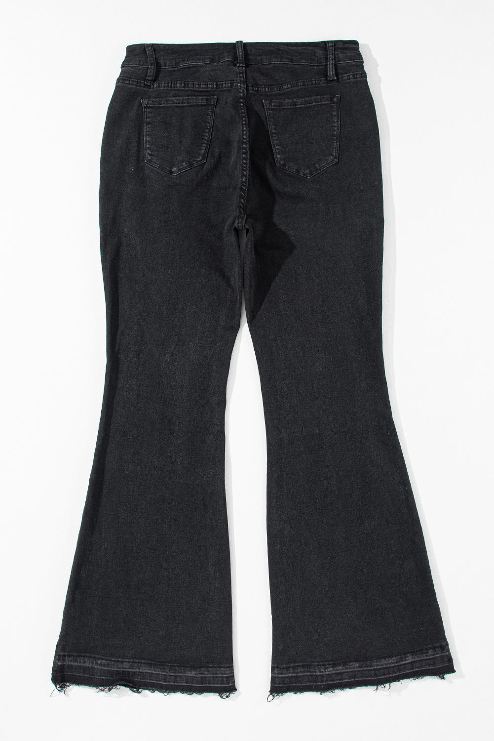 Black High Waist Button Front Flare Jeans - Premium Bottoms/Jeans from Ashes 2 Wildflowers Boutique, LLC- Just $33.84! Shop now at Ashes 2 Wildflowers Boutique, LLC