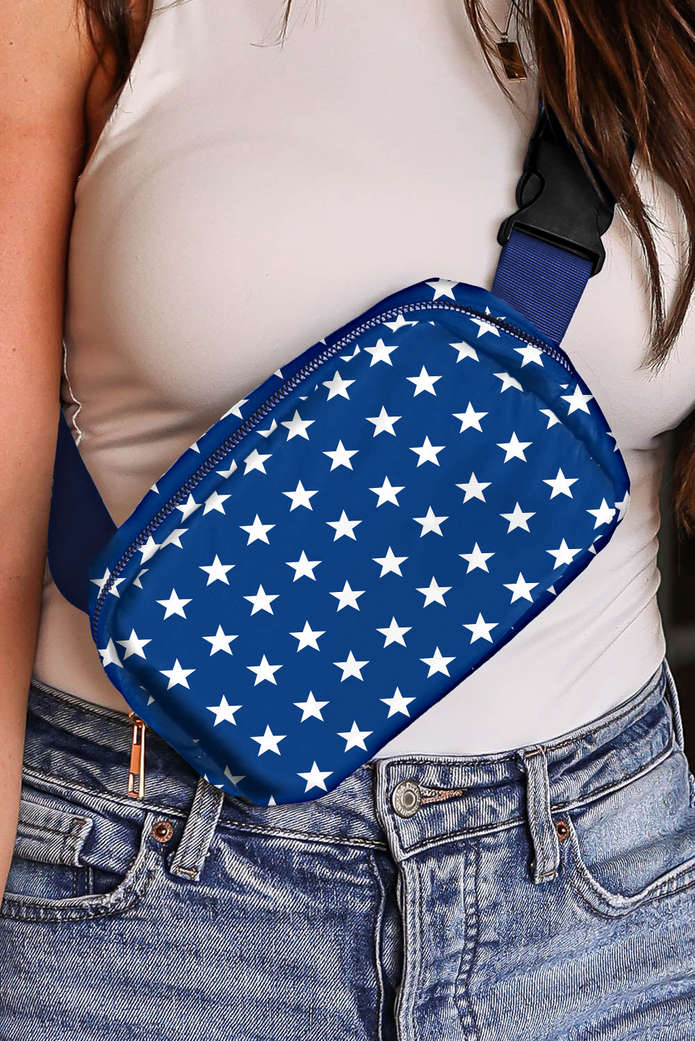 Bluing Independent Day Flag Star Printed Crossbody Bag - Premium Shoes & Bags/Crossbody Bags from Ashes 2 Wildflowers Boutique, LLC- Just $16.98! Shop now at Ashes 2 Wildflowers Boutique, LLC