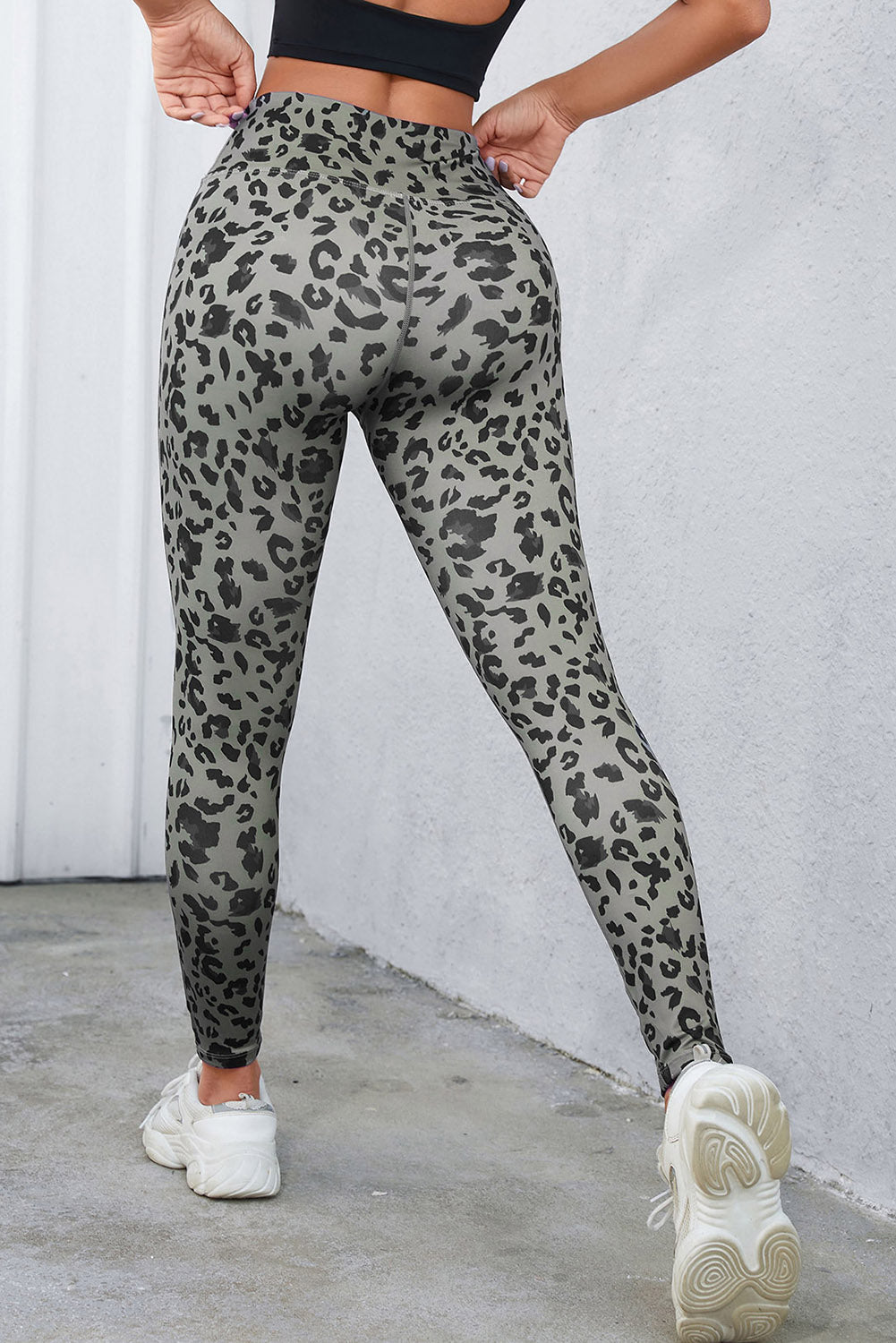 Gray Classic Leopard Print Active Leggings - Premium Bottoms/Leggings from Ashes 2 Wildflowers Boutique, LLC- Just $17.10! Shop now at Ashes 2 Wildflowers Boutique, LLC