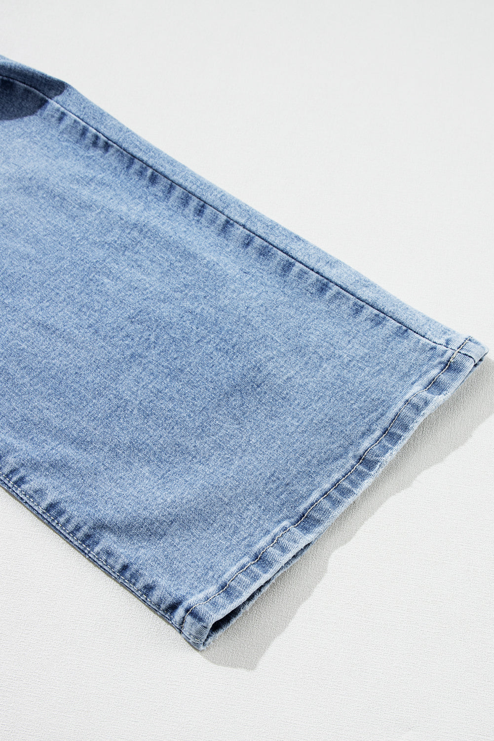 Light Blue High Rise Distressed Straight Leg Jeans - Premium Bottoms/Jeans from Ashes 2 Wildflowers Boutique, LLC- Just $37.14! Shop now at Ashes 2 Wildflowers Boutique, LLC