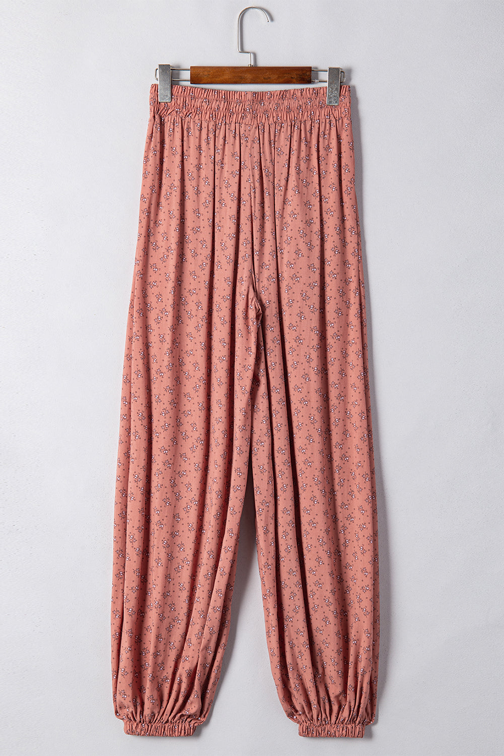 Pink Boho Floral Printed Wide Leg Jogger Pants - Premium Bottoms/Pants & Culotte from Momma Done Gone Crafty- Just $22.20! Shop now at Momma Done Gone Crafty