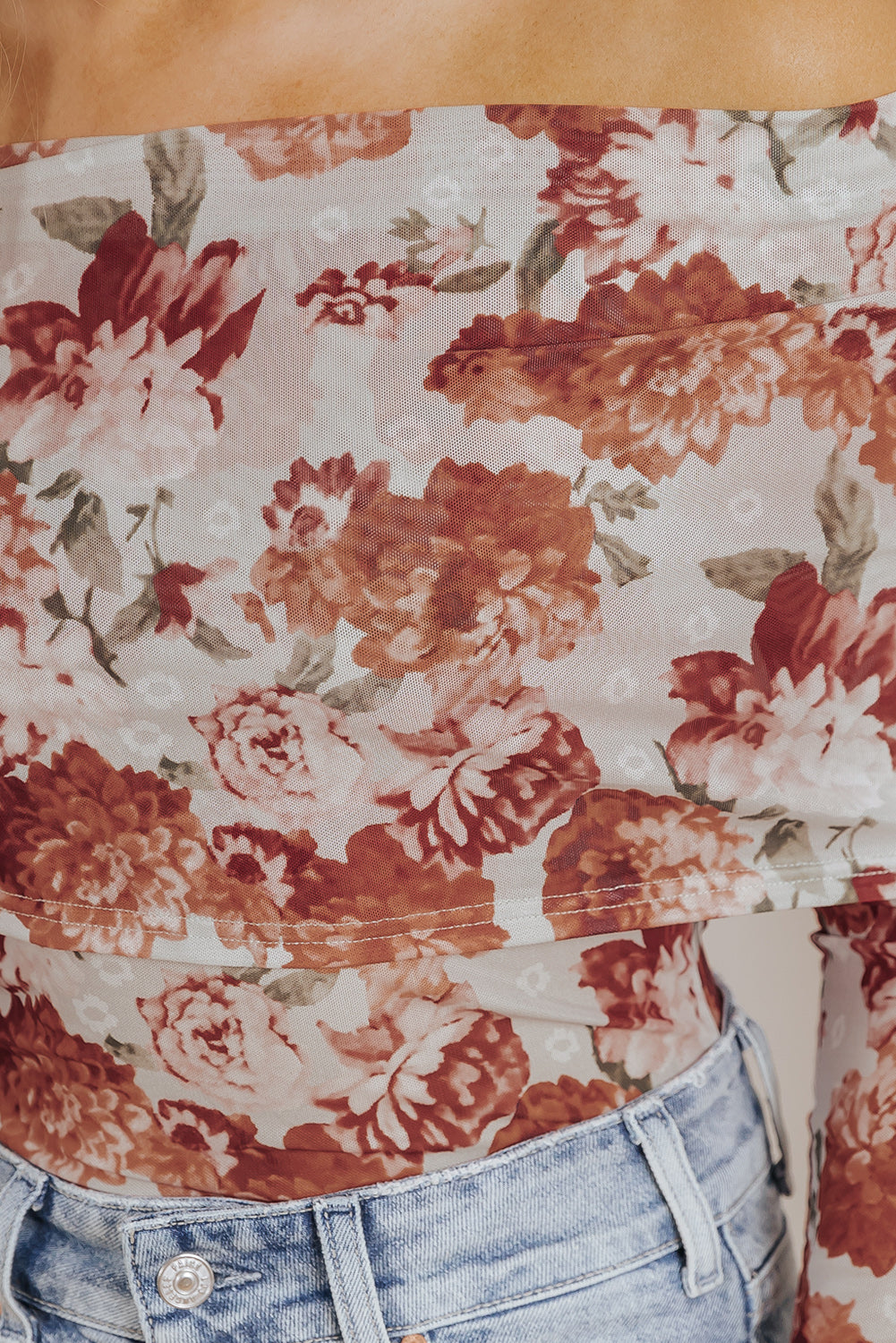 Pink Floral Printed Long Sleeve Sheath Bodysuit - Premium Tops/Bodysuits from Ashes 2 Wildflowers Boutique, LLC- Just $26.75! Shop now at Ashes 2 Wildflowers Boutique, LLC