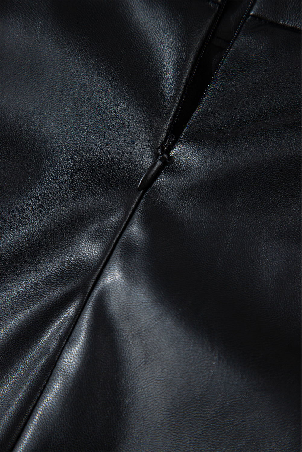 Black PU Leather Side Slits Slim Fit High Waist Mini Skirt - Premium Bottoms/Skirts & Petticoat from Momma Done Gone Crafty- Just $19.50! Shop now at Momma Done Gone Crafty