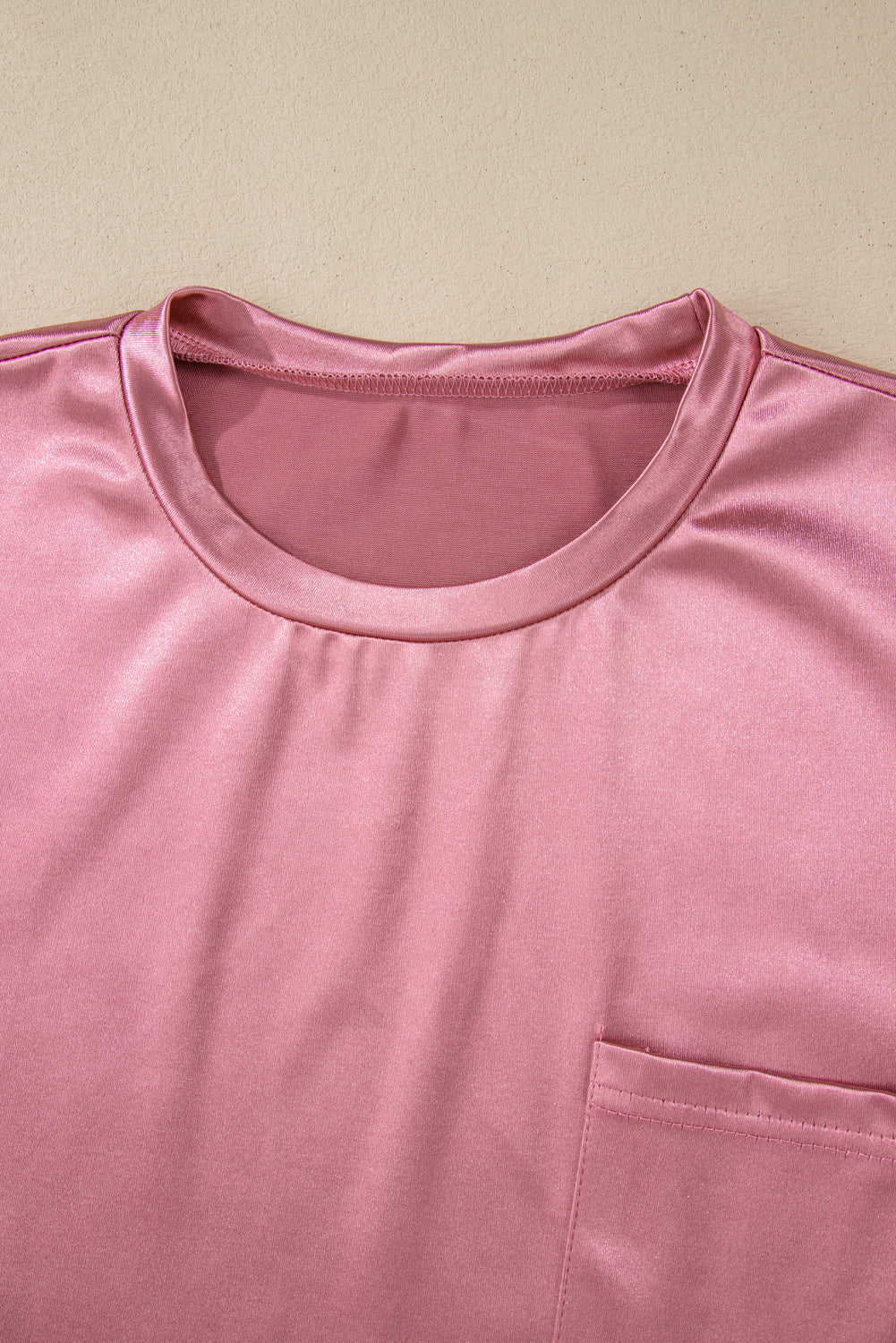 Pink Chest Pocket Loose Fit T Shirt - Premium Tops/Tops & Tees from Momma Done Gone Crafty- Just $22.99! Shop now at Momma Done Gone Crafty
