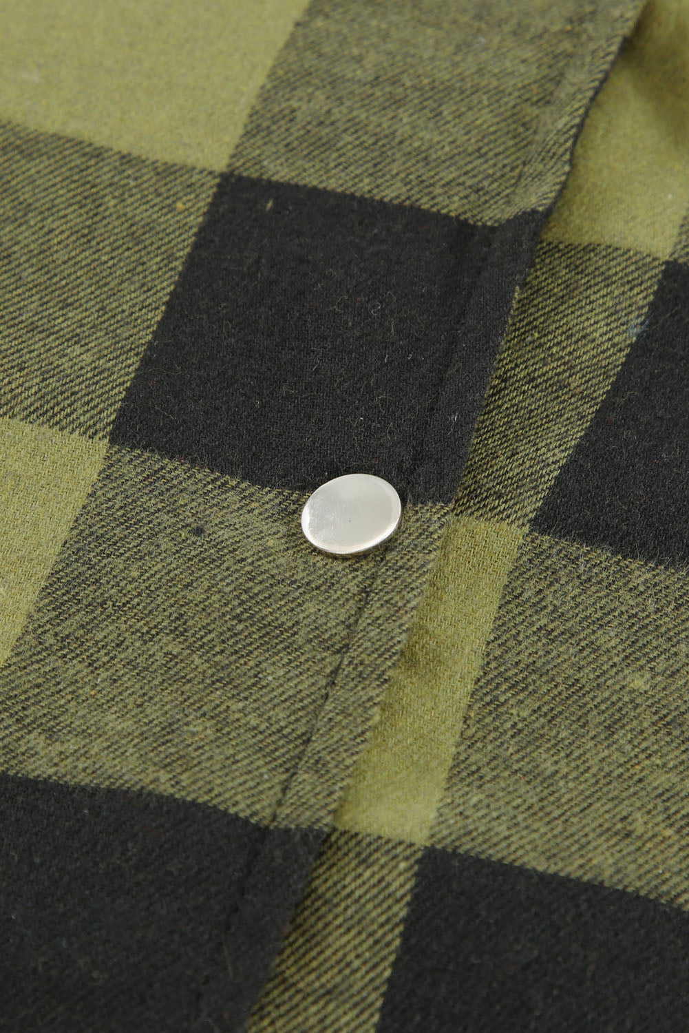 Green Turn-down Collar Plaid Shirt Coat - Premium Outerwear from Momma Done Gone Crafty- Just $28.00! Shop now at Momma Done Gone Crafty