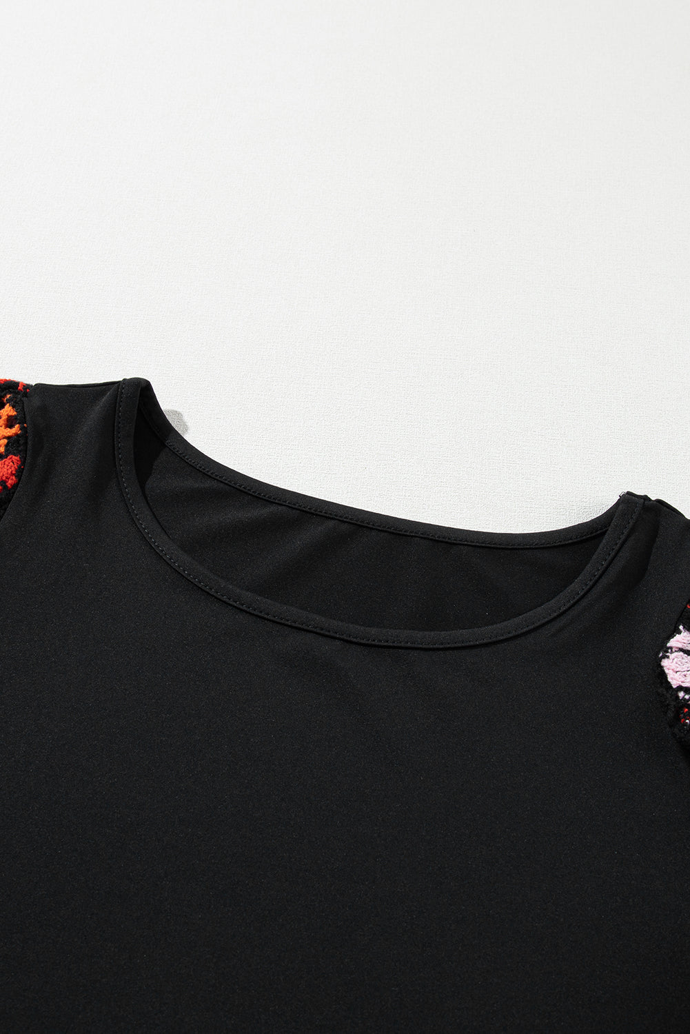 Black Floral Crochet Short Sleeve Top - Premium Tops/Tops & Tees from Momma Done Gone Crafty- Just $17.70! Shop now at Momma Done Gone Crafty