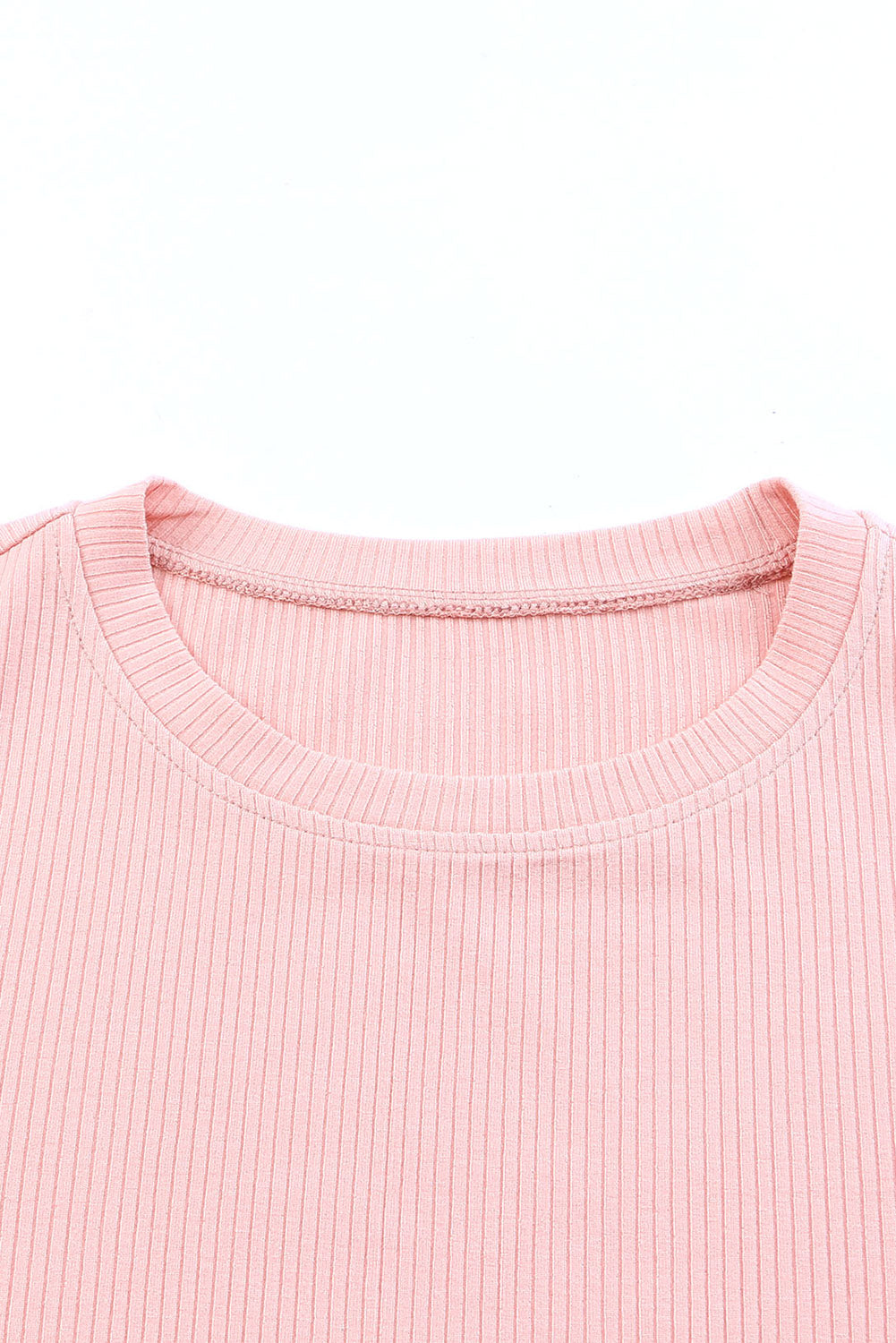 Pink Dotty Mesh Ruffle Sleeve Ribbed Knit Top - Premium Tops from Ashes 2 Wildflowers Boutique, LLC- Just $38.99! Shop now at Ashes 2 Wildflowers Boutique, LLC