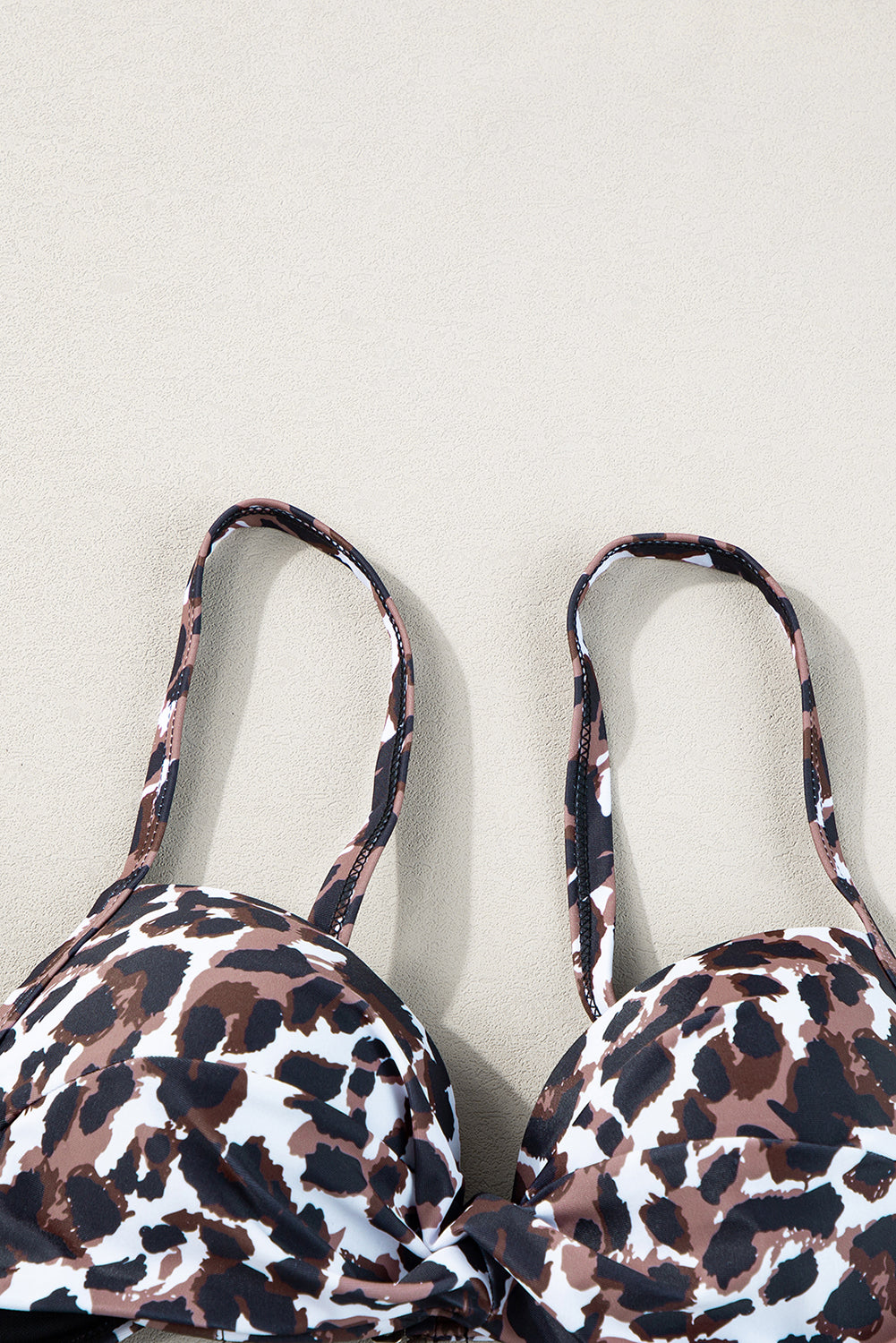 Twisted Bust Leopard Bikini Set - Premium Swimwear from Momma Done Gone Crafty- Just $20! Shop now at Momma Done Gone Crafty