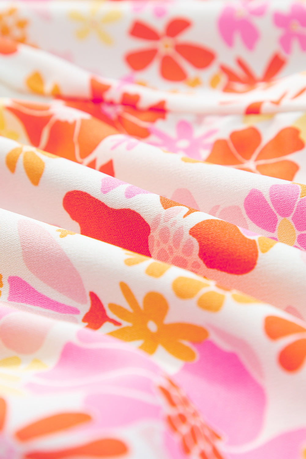 Orange Boho Floral Shirred High Waist Casual Shorts - Premium Bottoms/Casual Shorts from Ashes 2 Wildflowers Boutique, LLC- Just $13.17! Shop now at Ashes 2 Wildflowers Boutique, LLC