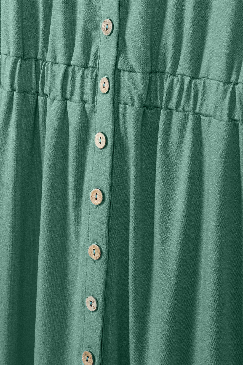 Green Buttons Sleeveless High Waist Mini Dress - Premium Dresses/Mini Dresses from Momma Done Gone Crafty- Just $25.80! Shop now at Momma Done Gone Crafty