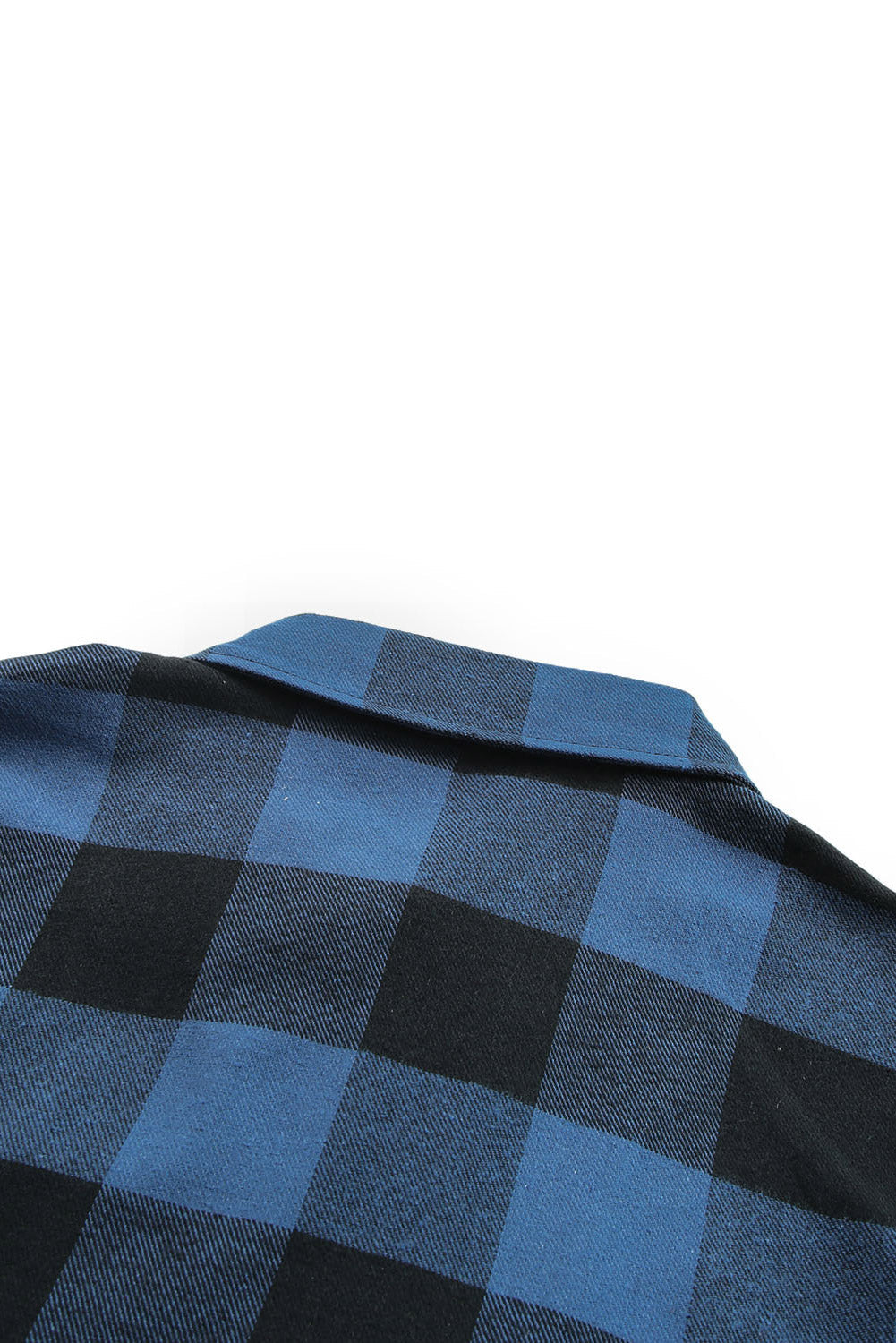 Blue Turn-down Collar Plaid Shirt Jacket - Premium Outerwear from Momma Done Gone Crafty- Just $44.94! Shop now at Momma Done Gone Crafty