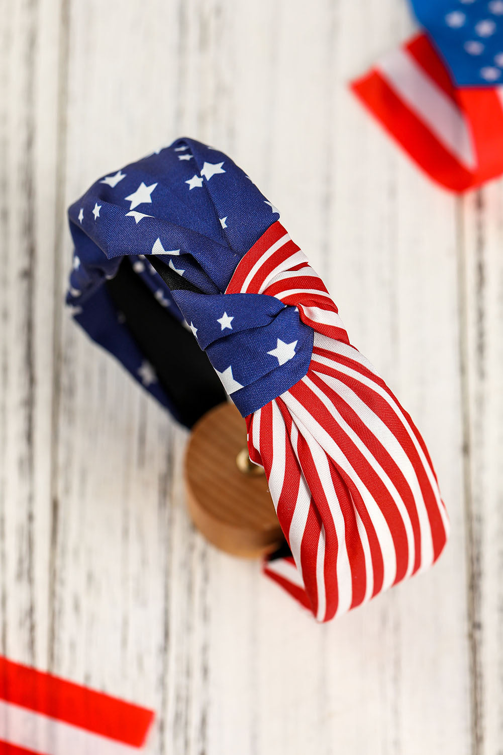Multicolor American Flag Bow Knot Wide Headband - Premium Accessories from Momma Done Gone Crafty- Just $6.50! Shop now at Momma Done Gone Crafty