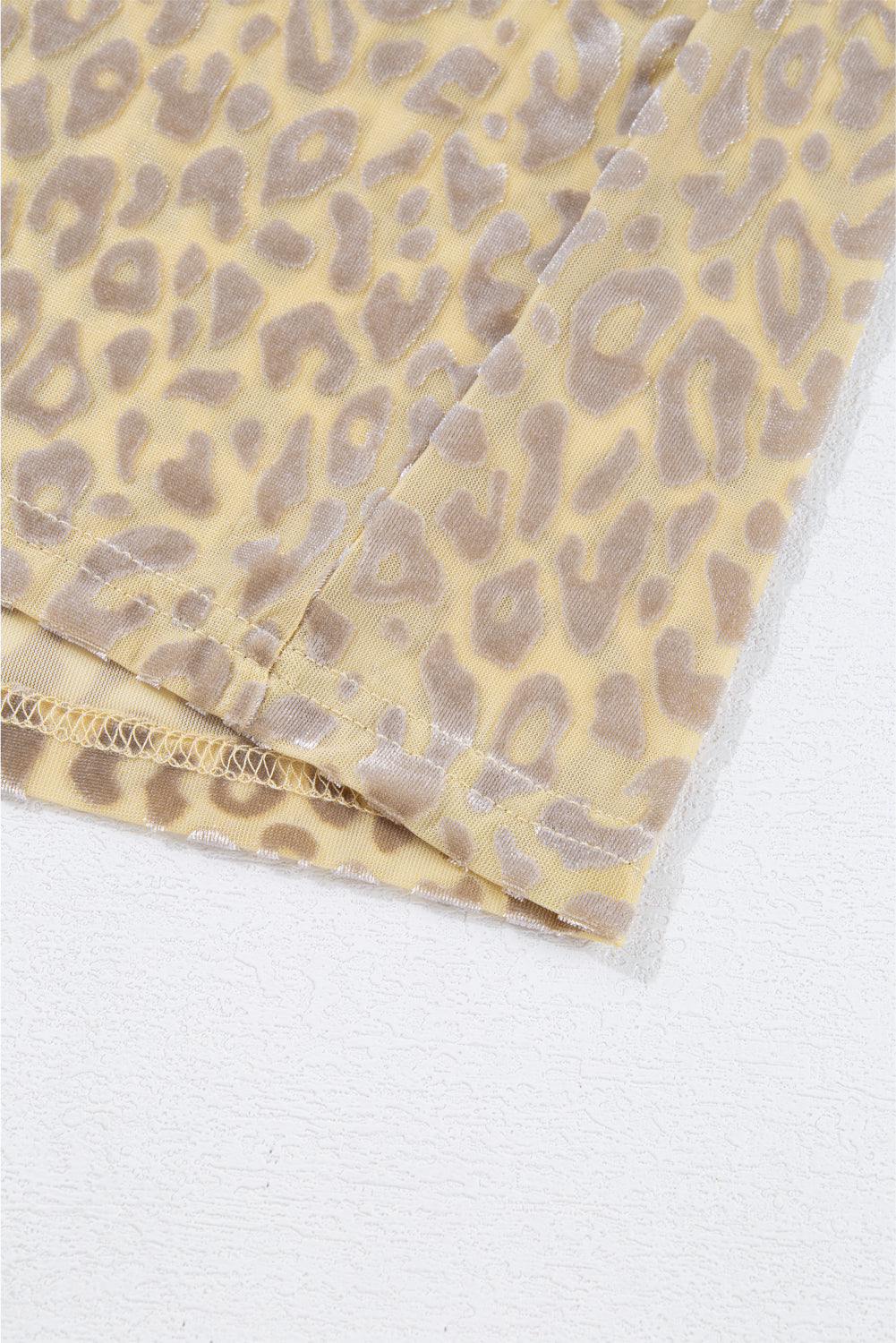 Beige Leopard Velvet Burnout Off Shoulder Long Sleeve Blouse - Premium Tops/Blouses & Shirts from Ashes 2 Wildflowers Boutique, LLC- Just $30.35! Shop now at Ashes 2 Wildflowers Boutique, LLC