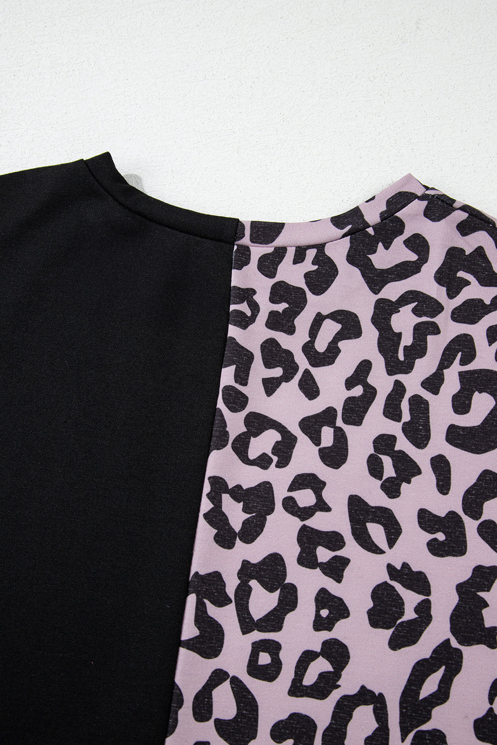 Black Contrast Leopard Long Sleeve Pullover and Joggers Outfit - Premium Loungewear from Momma Done Gone Crafty- Just $56.94! Shop now at Momma Done Gone Crafty