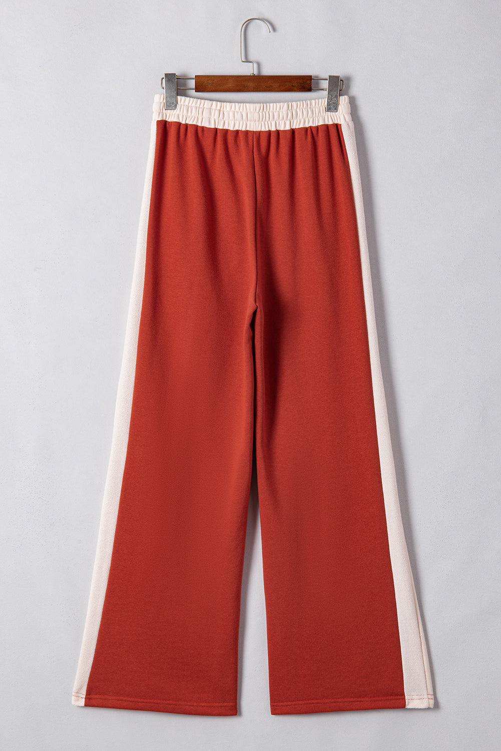 Flamingo Color Block Drawstring High Waist Wide Leg Pants - Premium Bottoms/Pants & Culotte from Momma Done Gone Crafty- Just $27.60! Shop now at Momma Done Gone Crafty