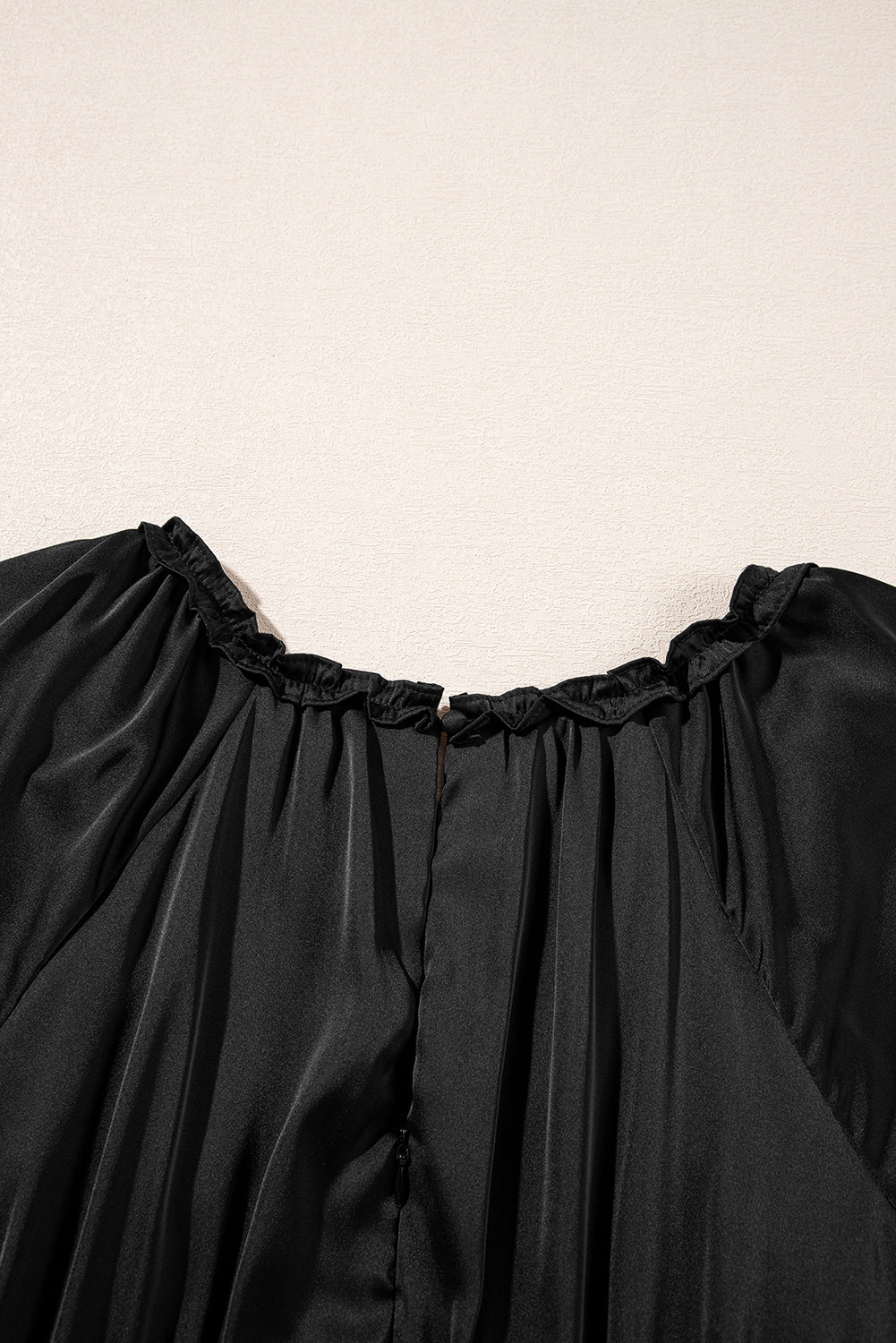 Black Tiered Ruffled Puff Sleeve Loose Fit Mini Dress - Premium Dresses/Mini Dresses from Momma Done Gone Crafty- Just $68! Shop now at Momma Done Gone Crafty
