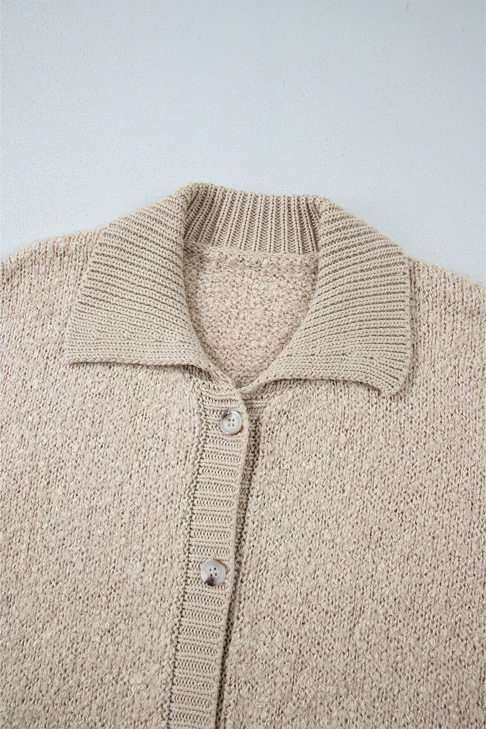 Jet Stream Collared Drop Shoulder Button Up Cardigan with Pocket - Premium Sweaters & Cardigans/Cardigans from Momma Done Gone Crafty- Just $42.90! Shop now at Momma Done Gone Crafty