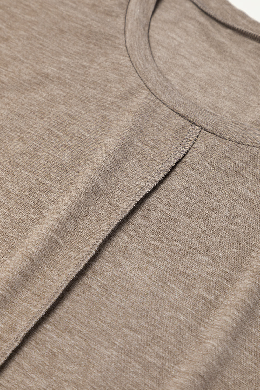 Light French Beige Center Seam Rolled Cuffs T-shirt Dress - Premium Dresses/T Shirt Dresses from Ashes 2 Wildflowers Boutique, LLC- Just $13.95! Shop now at Ashes 2 Wildflowers Boutique, LLC