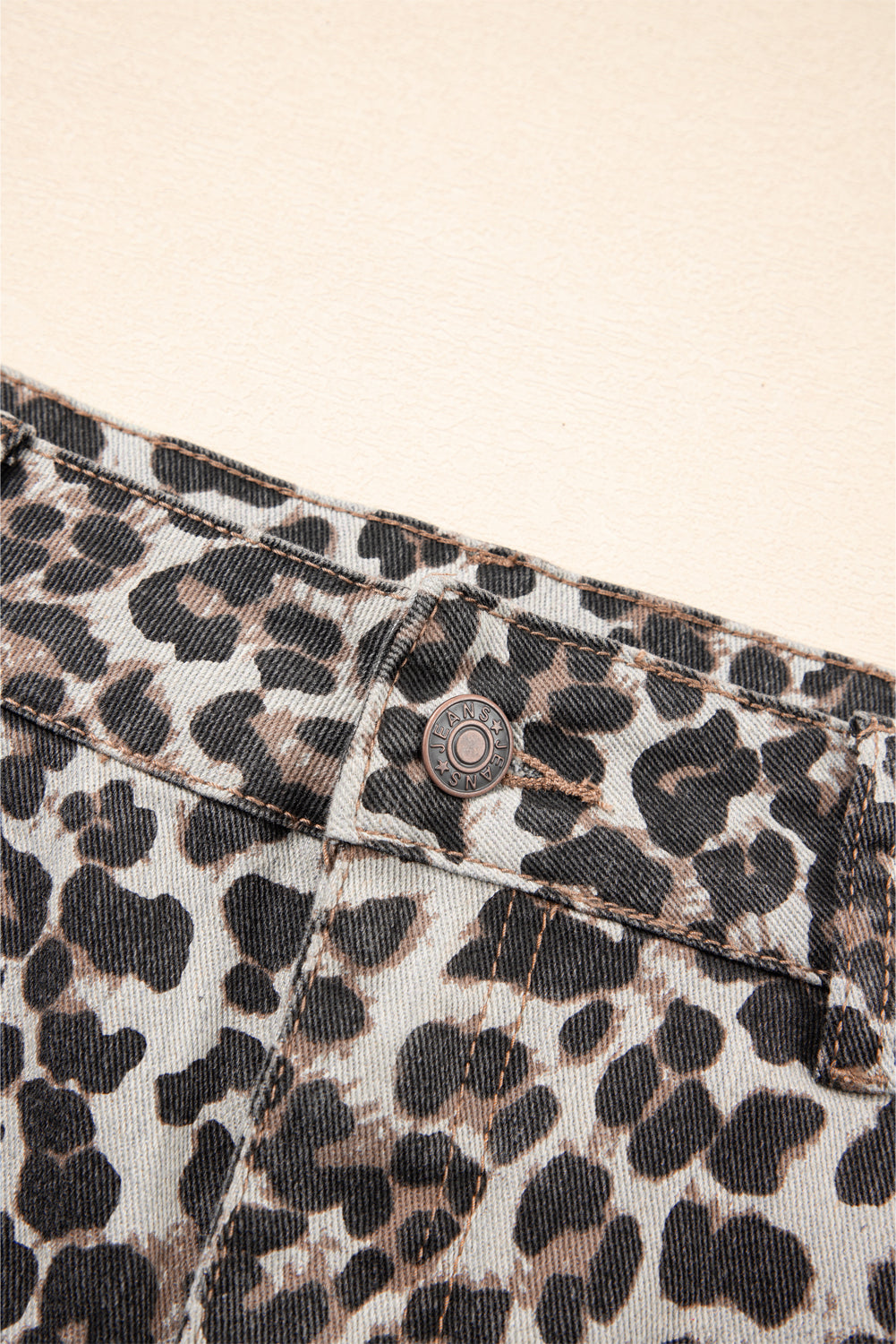 Khaki Leopard Denim Mini Skirt - Premium Bottoms/Skirts & Petticoat from Ashes 2 Wildflowers Boutique, LLC- Just $22.05! Shop now at Ashes 2 Wildflowers Boutique, LLC