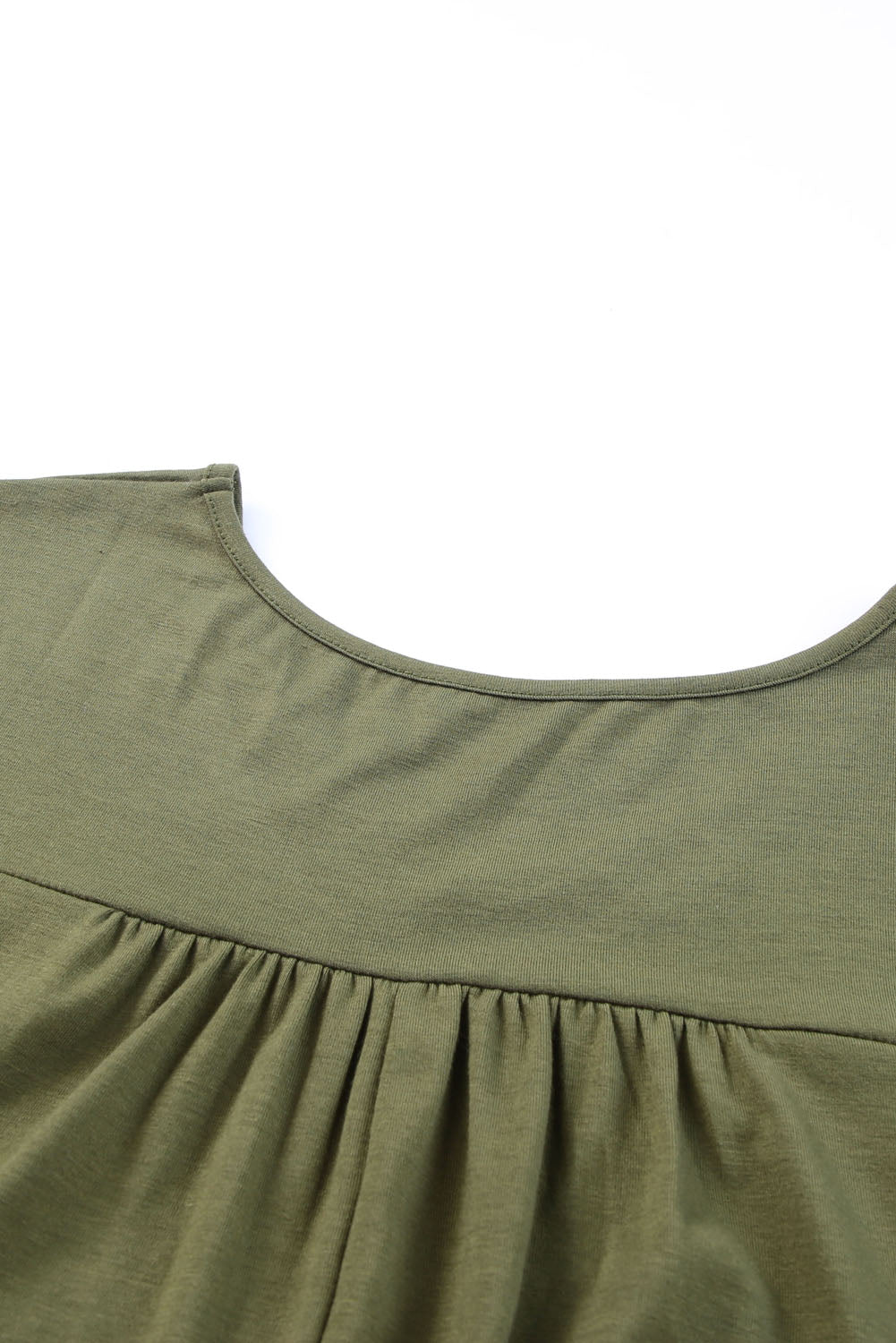 Green Plus Size V Neck Rolled Cuffs Maxi Dress - Premium Plus Size from Momma Done Gone Crafty- Just $35.99! Shop now at Momma Done Gone Crafty