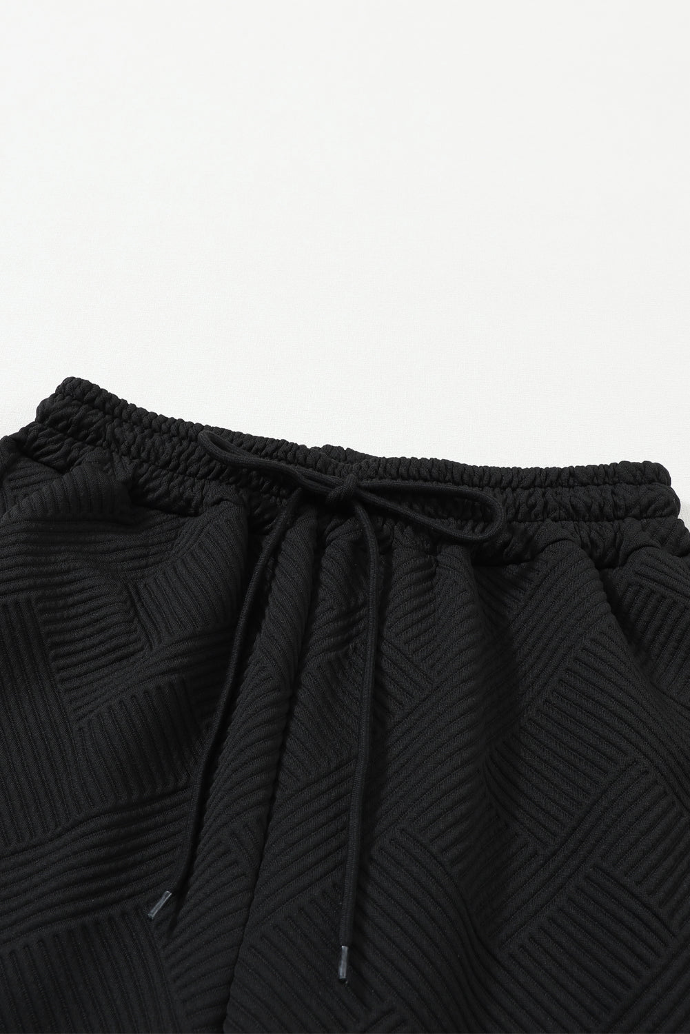 Black Ultra Loose Textured 2pcs Slouchy Outfit - Premium Loungewear from Momma Done Gone Crafty- Just $36.60! Shop now at Momma Done Gone Crafty