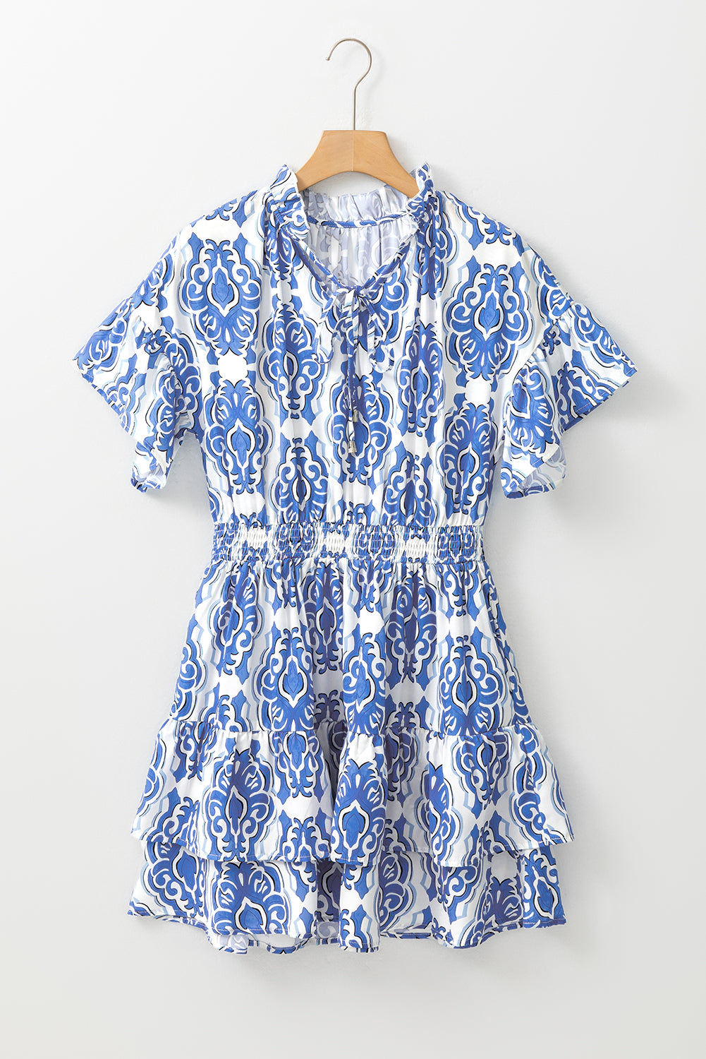 Ashleigh Blue Vintage Floral Print Wide Ruffled Sleeve Dress - Premium Sale (50% OFF)/20% OFF from Ashes 2 Wildflowers Boutique, LLC- Just $36.62! Shop now at Ashes 2 Wildflowers Boutique, LLC