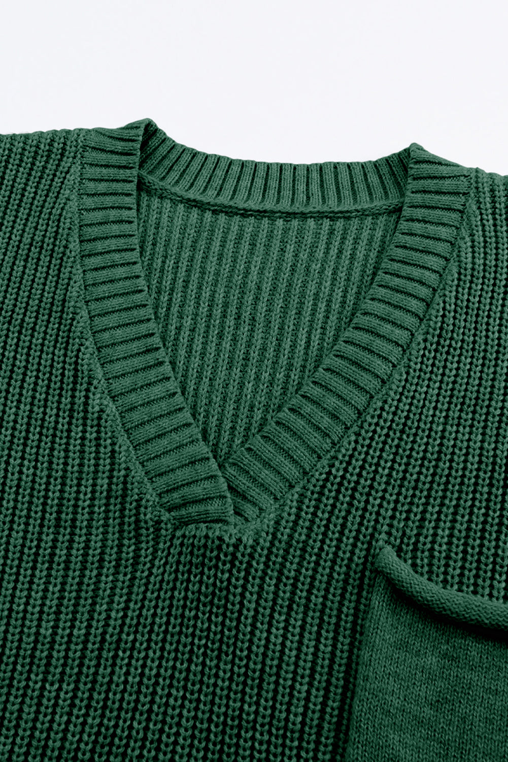 Green Knitted V Neck Sweater and Casual Pants Set - Premium Loungewear from Momma Done Gone Crafty- Just $82.26! Shop now at Momma Done Gone Crafty