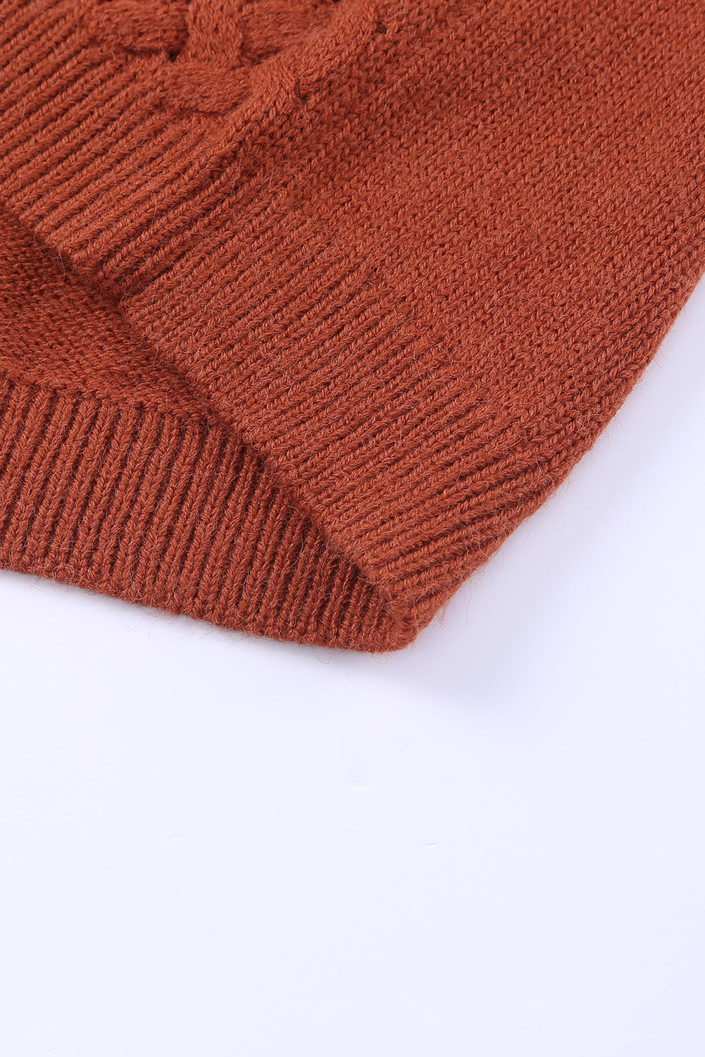 Brown Open Front Woven Texture Knitted Cardigan with Pockets - Premium Tops from Momma Done Gone Crafty- Just $38.00! Shop now at Momma Done Gone Crafty