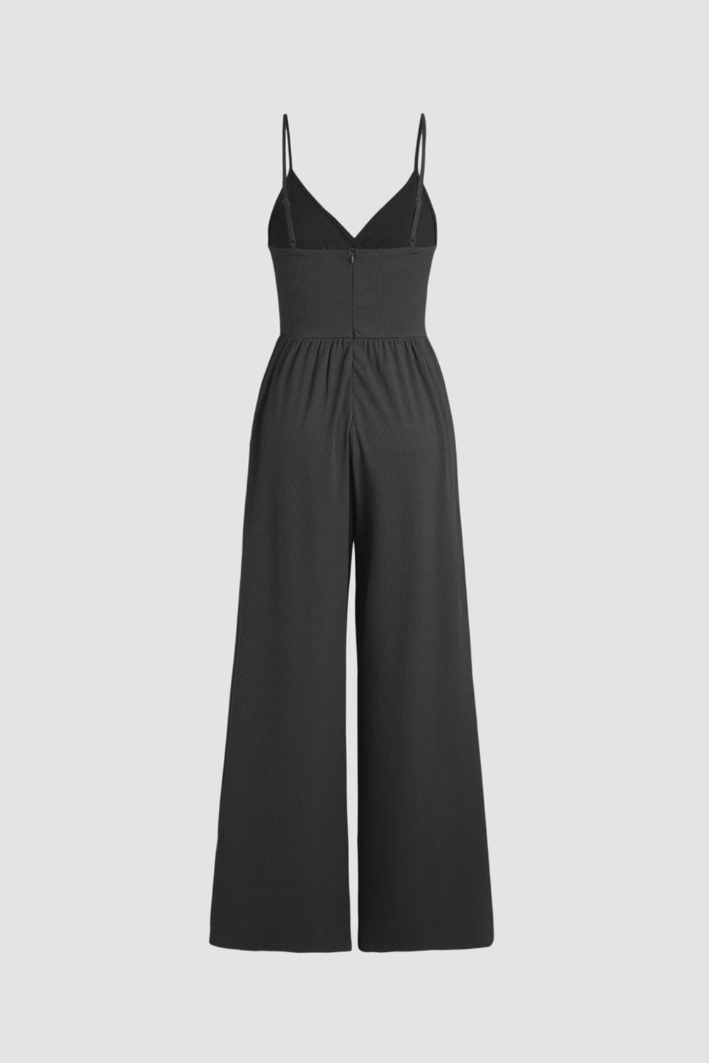 Black Wide Leg High Waist Sexy V Neck Cami Jumpsuit - Premium Bottoms/Jumpsuits & Rompers from Momma Done Gone Crafty- Just $22.80! Shop now at Momma Done Gone Crafty