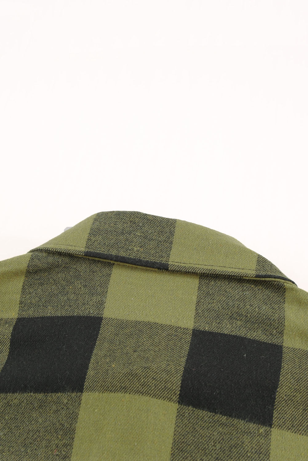 Green Turn-down Collar Plaid Shirt Coat - Premium Outerwear from Momma Done Gone Crafty- Just $28.00! Shop now at Momma Done Gone Crafty