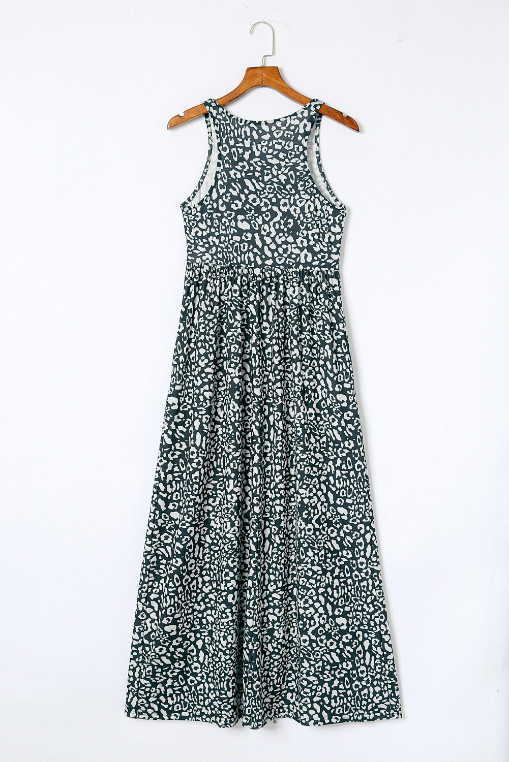 Gray Leopard Print Pocketed Sleeveless Maxi Dress - Premium Dresses/Maxi Dresses from Ashes 2 Wildflowers Boutique, LLC- Just $19.80! Shop now at Ashes 2 Wildflowers Boutique, LLC