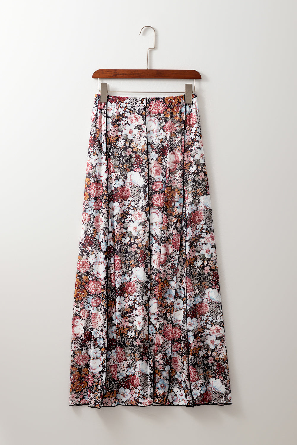Brown Floral Print High Waist Maxi Skirt - Premium Bottoms/Skirts & Petticoat from Ashes 2 Wildflowers Boutique, LLC- Just $21.15! Shop now at Ashes 2 Wildflowers Boutique, LLC
