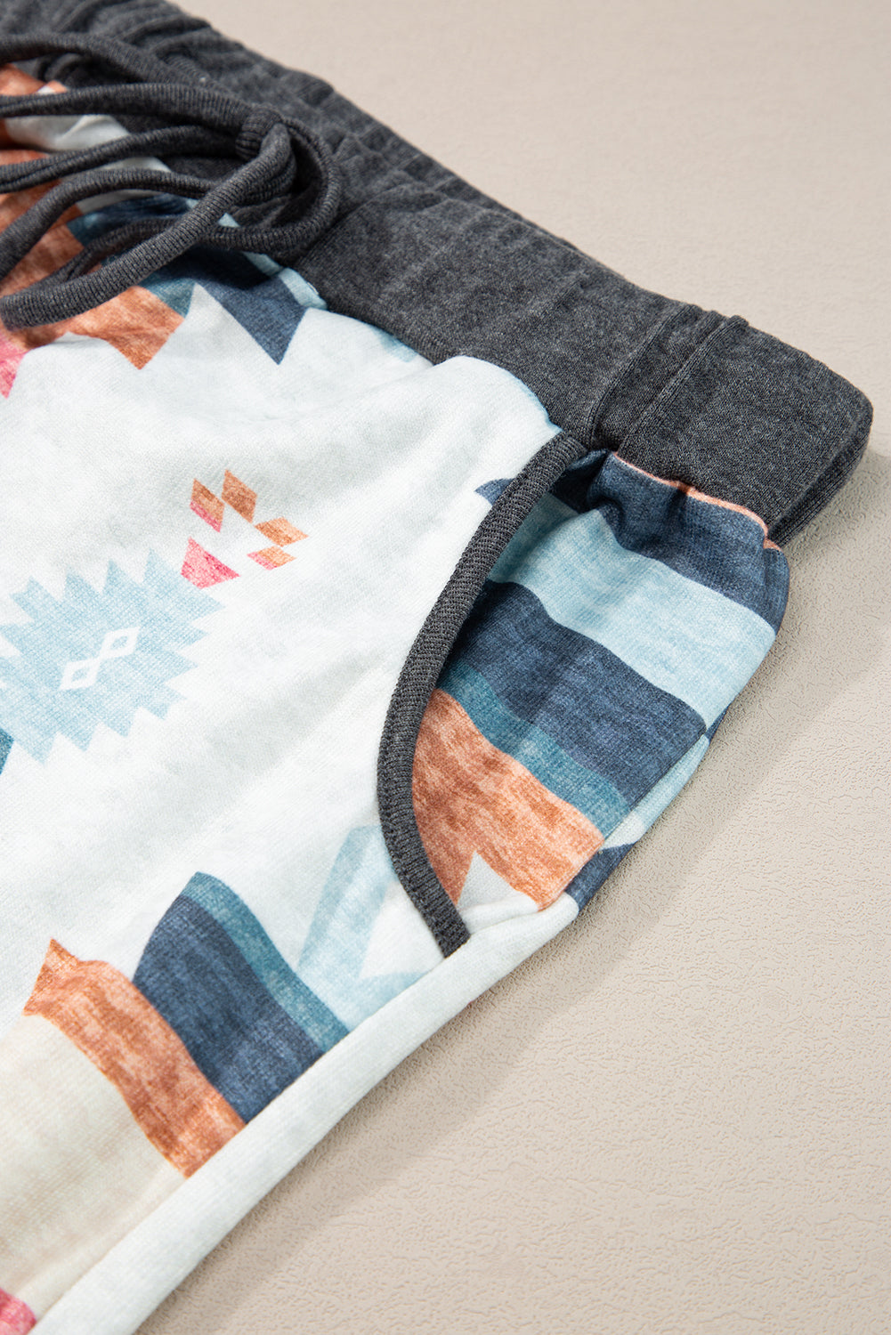 White Aztec Print Drawstring Waist Casual Shorts - Premium Bottoms/Casual Shorts from Ashes 2 Wildflowers Boutique, LLC- Just $12.96! Shop now at Ashes 2 Wildflowers Boutique, LLC