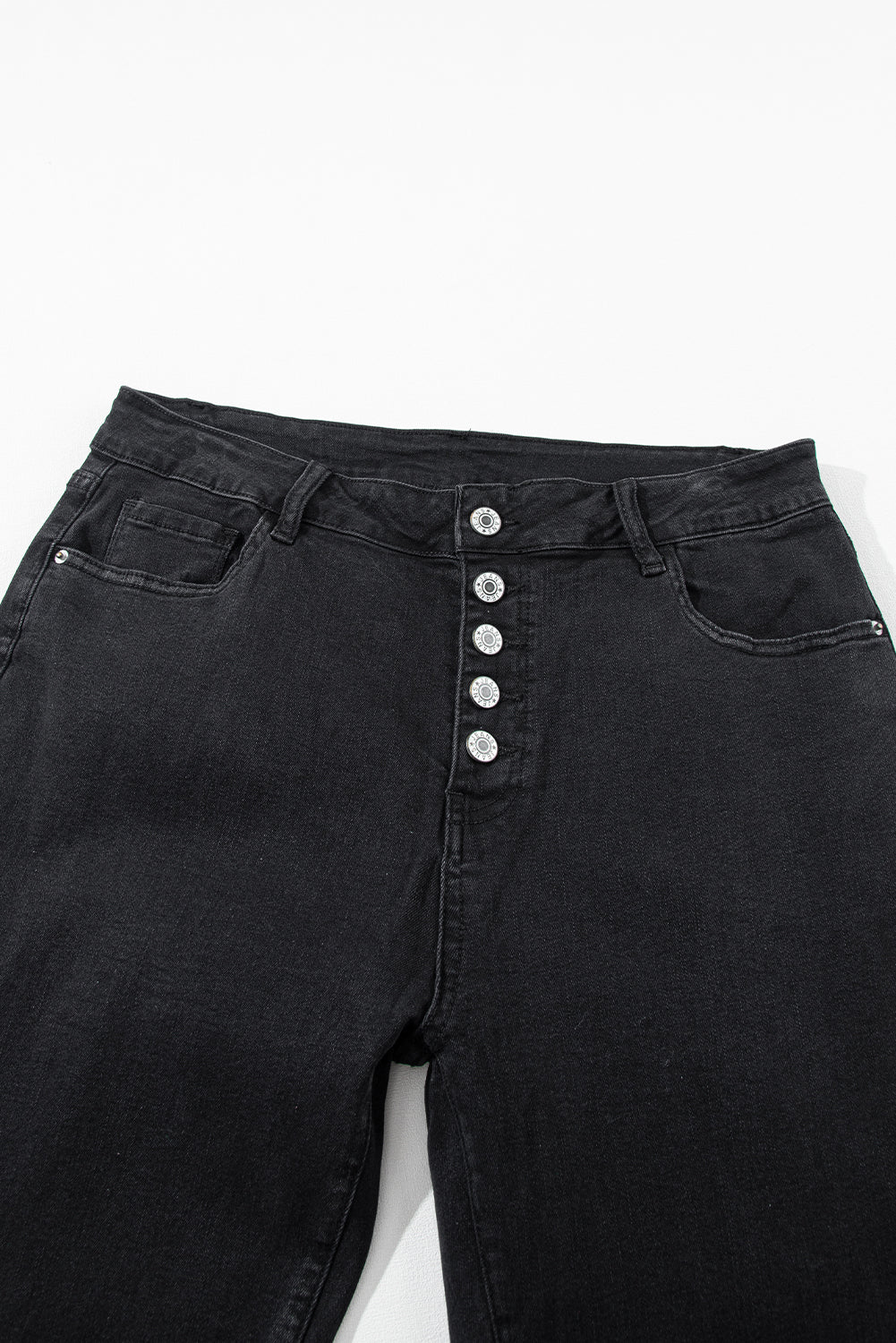 Black High Waist Button Front Flare Jeans - Premium Bottoms/Jeans from Ashes 2 Wildflowers Boutique, LLC- Just $33.84! Shop now at Ashes 2 Wildflowers Boutique, LLC