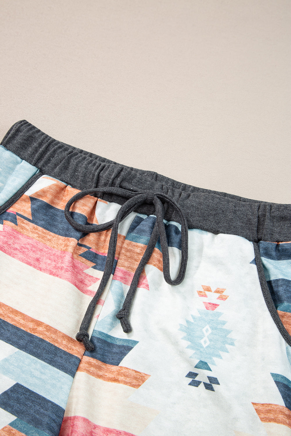 White Aztec Print Drawstring Waist Casual Shorts - Premium Bottoms/Casual Shorts from Ashes 2 Wildflowers Boutique, LLC- Just $12.96! Shop now at Ashes 2 Wildflowers Boutique, LLC