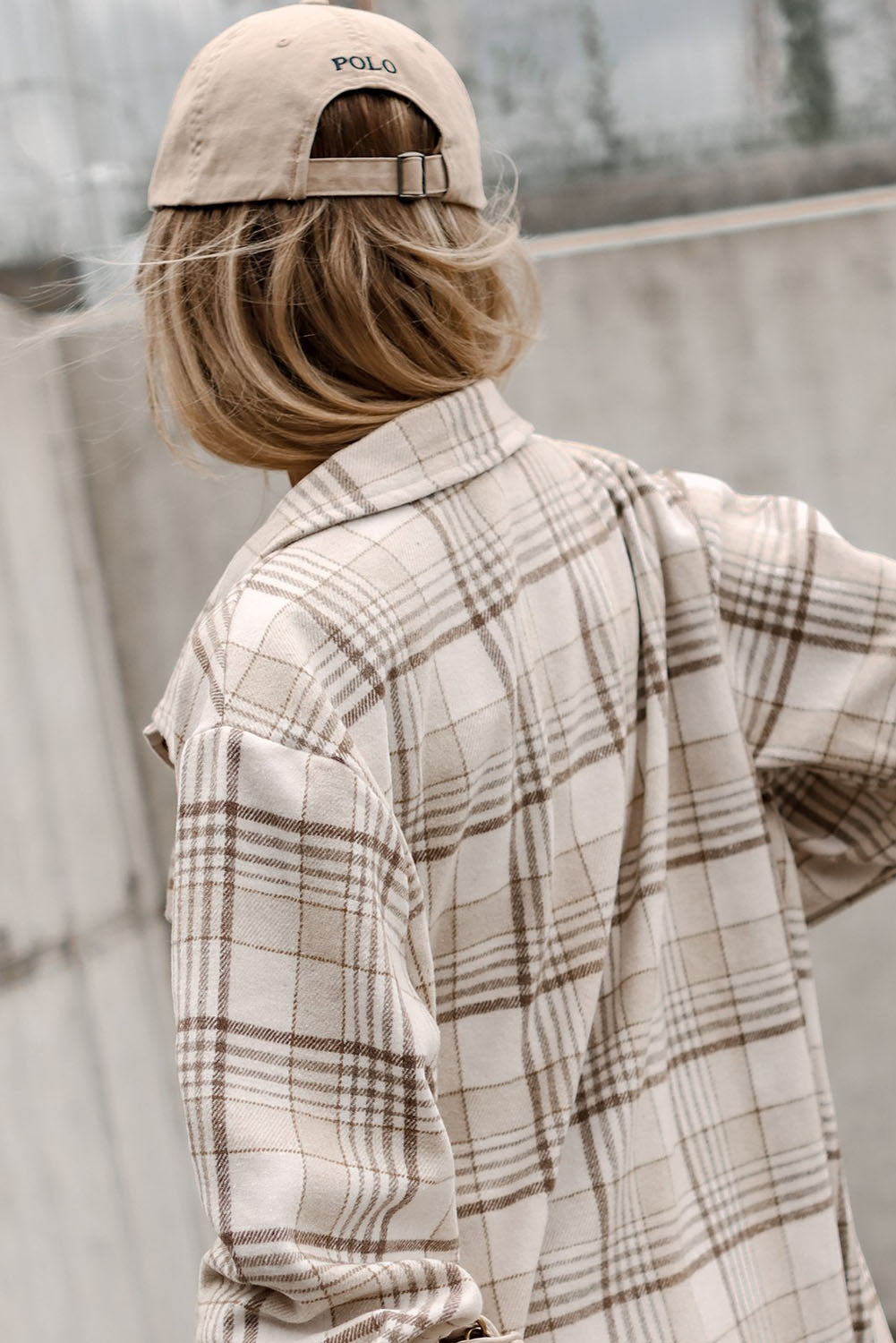Khaki Plaid Removable Hood Buttoned Shacket - Premium Outerwear/Plaid Shackets from Momma Done Gone Crafty- Just $58.99! Shop now at Momma Done Gone Crafty