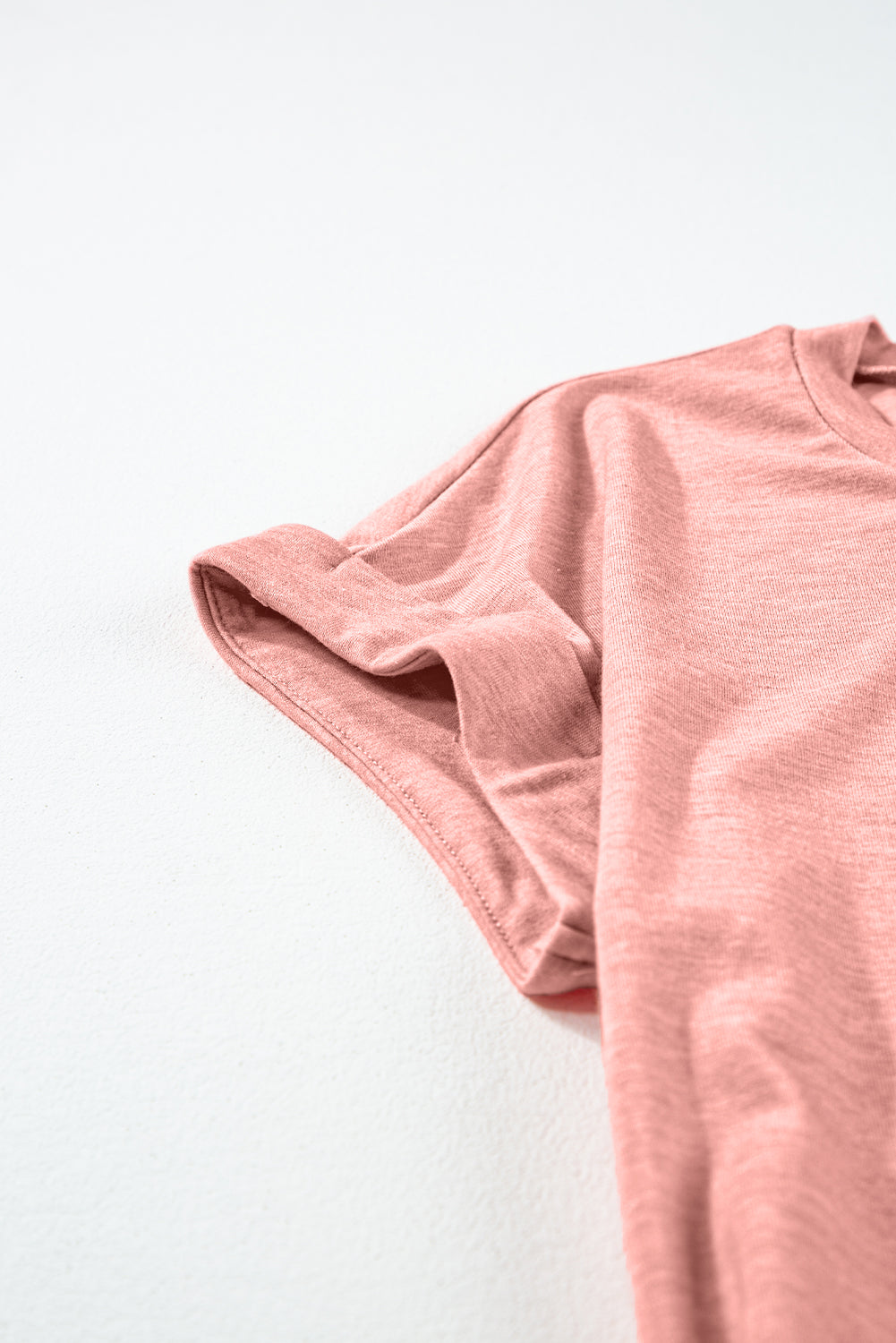 Rose Pink Center Seam Rolled Cuffs T-shirt Dress - Premium Dresses/T Shirt Dresses from Ashes 2 Wildflowers Boutique, LLC- Just $13.95! Shop now at Ashes 2 Wildflowers Boutique, LLC