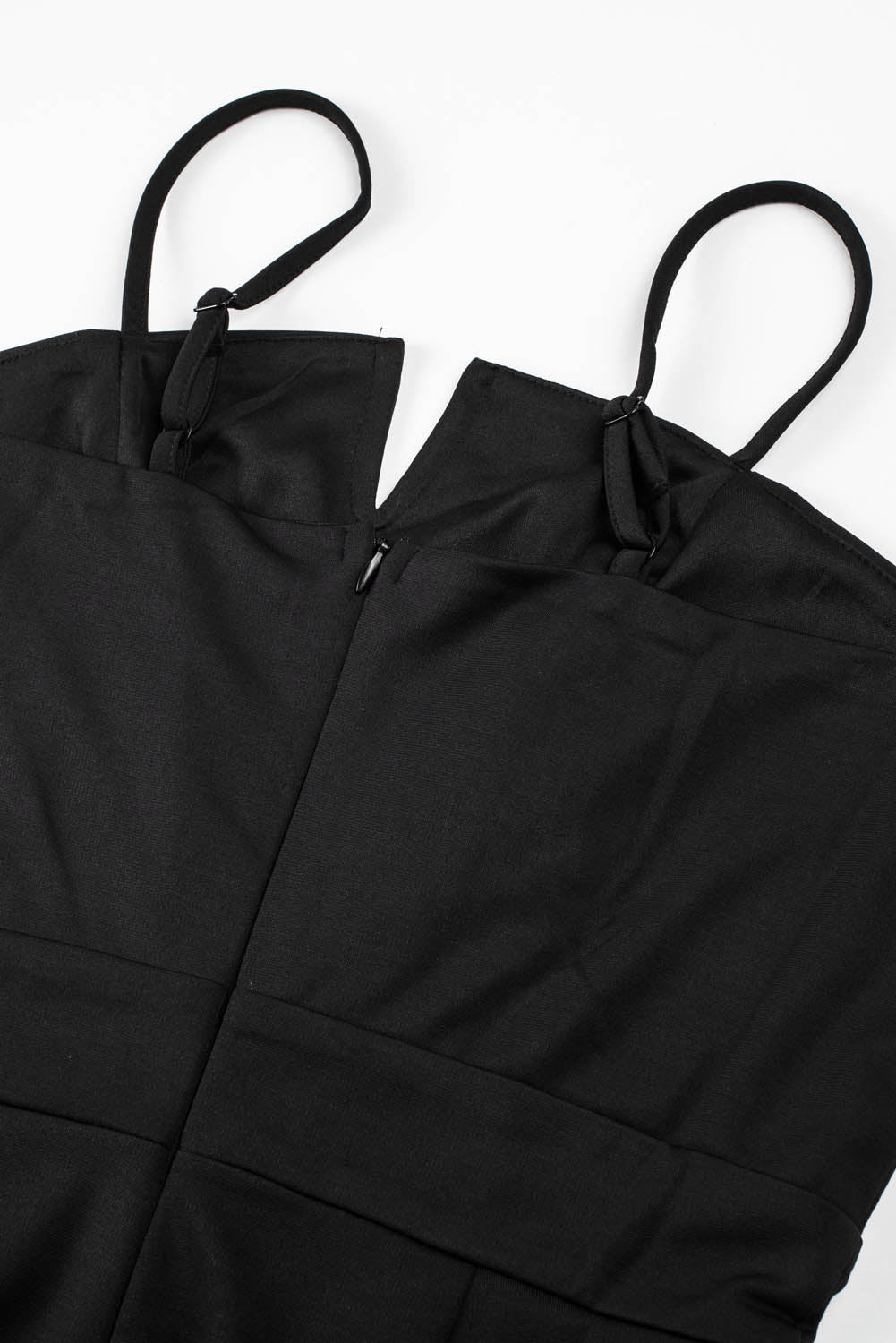 Black Spaghetti Straps Slit Leg Jumpsuit with Pockets - Premium Bottoms from Momma Done Gone Crafty- Just $47.94! Shop now at Momma Done Gone Crafty