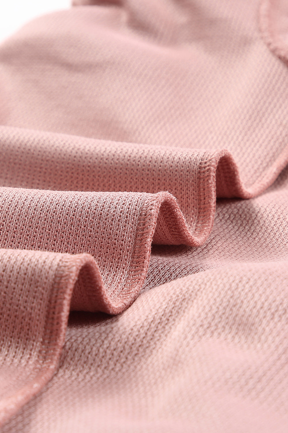 Pink Solid Ribbed Knit Round Neck Pullover Sweatshirt - Premium Tops from Momma Done Gone Crafty- Just $38.94! Shop now at Momma Done Gone Crafty