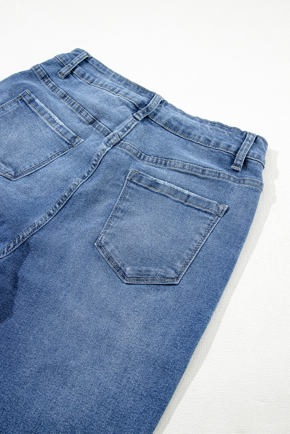 Light Blue Distressed Frayed Ankle Skinny Jeans - Premium Bottoms/Jeans from Ashes 2 Wildflowers Boutique, LLC- Just $35.52! Shop now at Ashes 2 Wildflowers Boutique, LLC