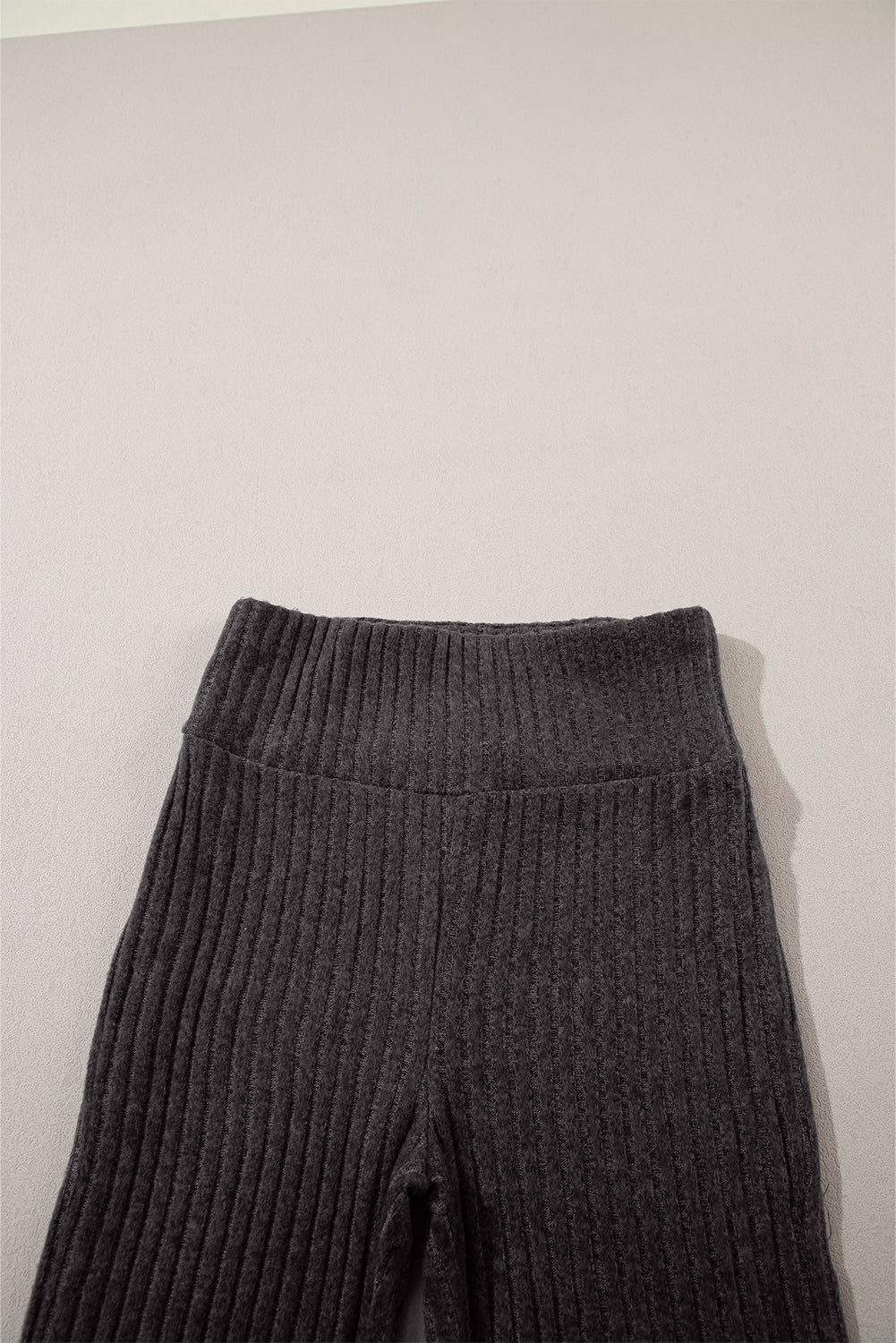 Dark Grey Wide Waistband Ribbed Textured Knit Leggings - Premium Bottoms/Leggings from Ashes 2 Wildflowers Boutique, LLC- Just $15.42! Shop now at Ashes 2 Wildflowers Boutique, LLC